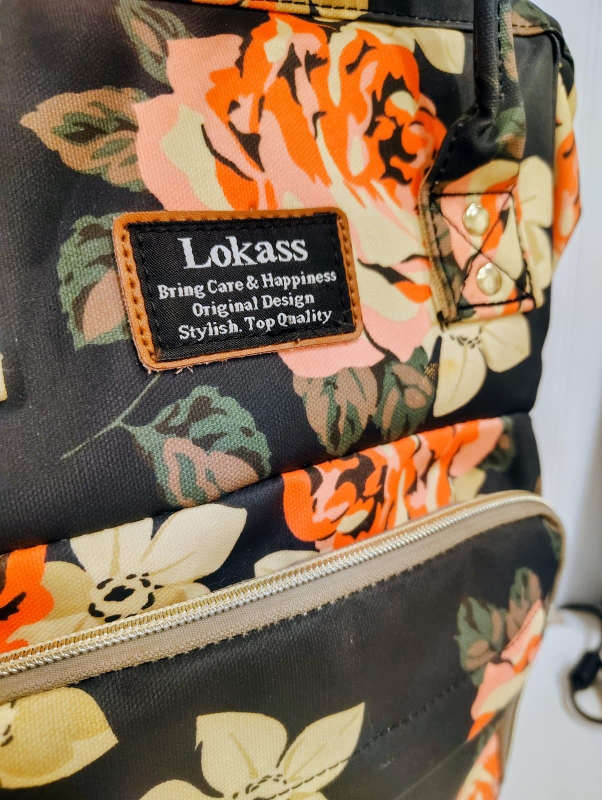 Lokass Floral Diaper Bag Waterproof Backpack Infant Insulated Pouch GUC - Thumbnail 22