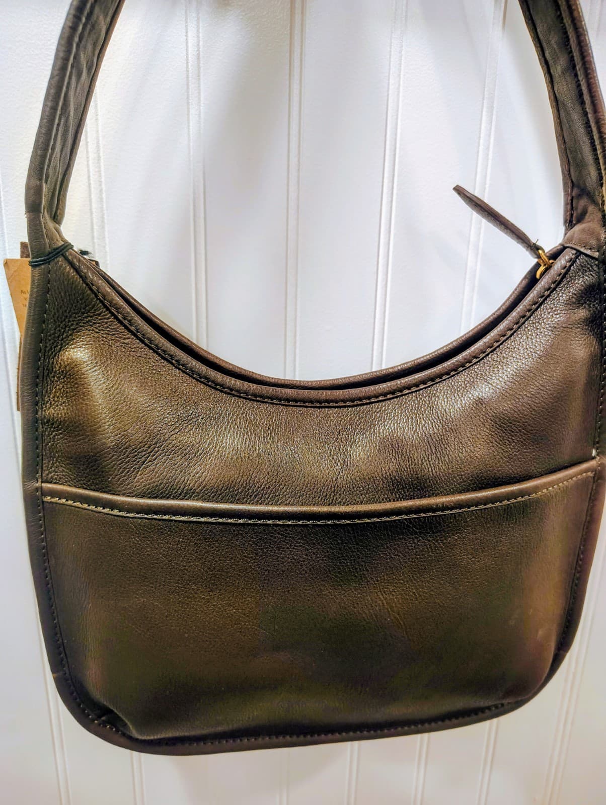 Margot New York Black Leather Hobo Bag With Cowhide NWT, $178 - Thumbnail 5