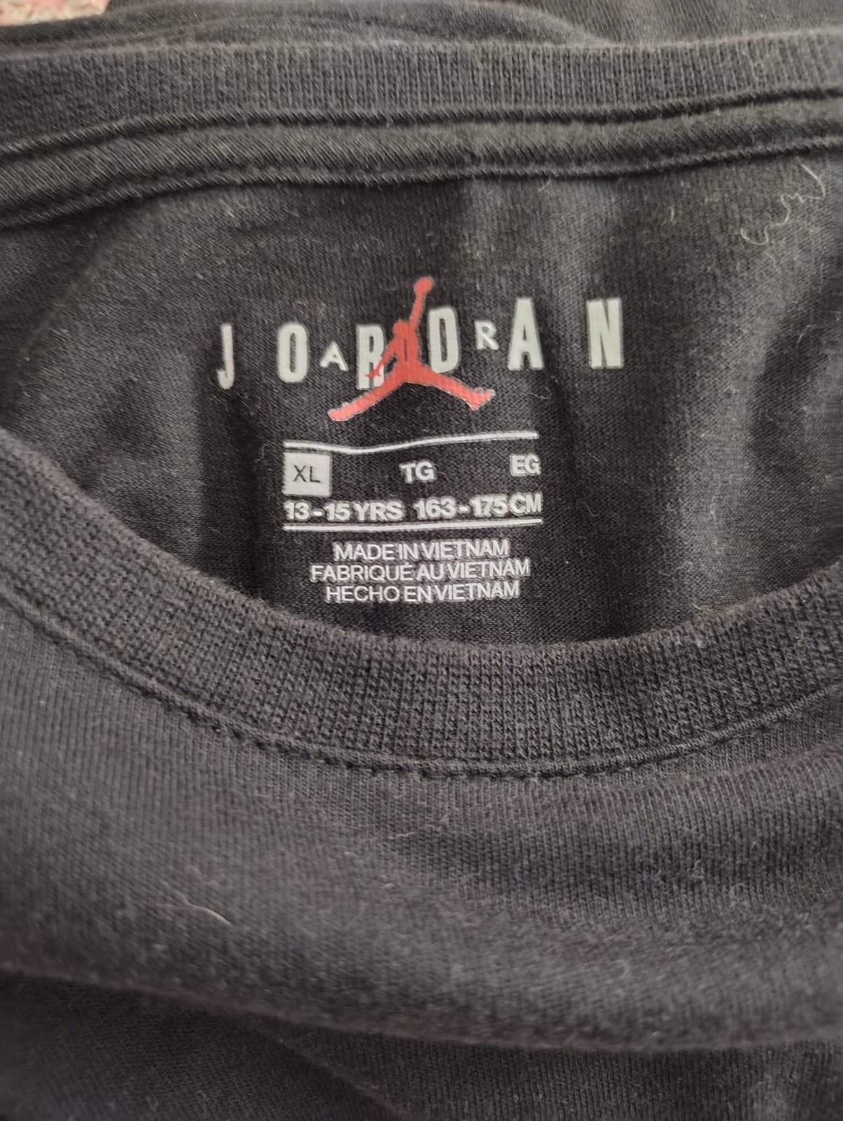 Nike Air Shirt, Youth 13-15 Size XL Black, Michael Jordan - Thumbnail 5