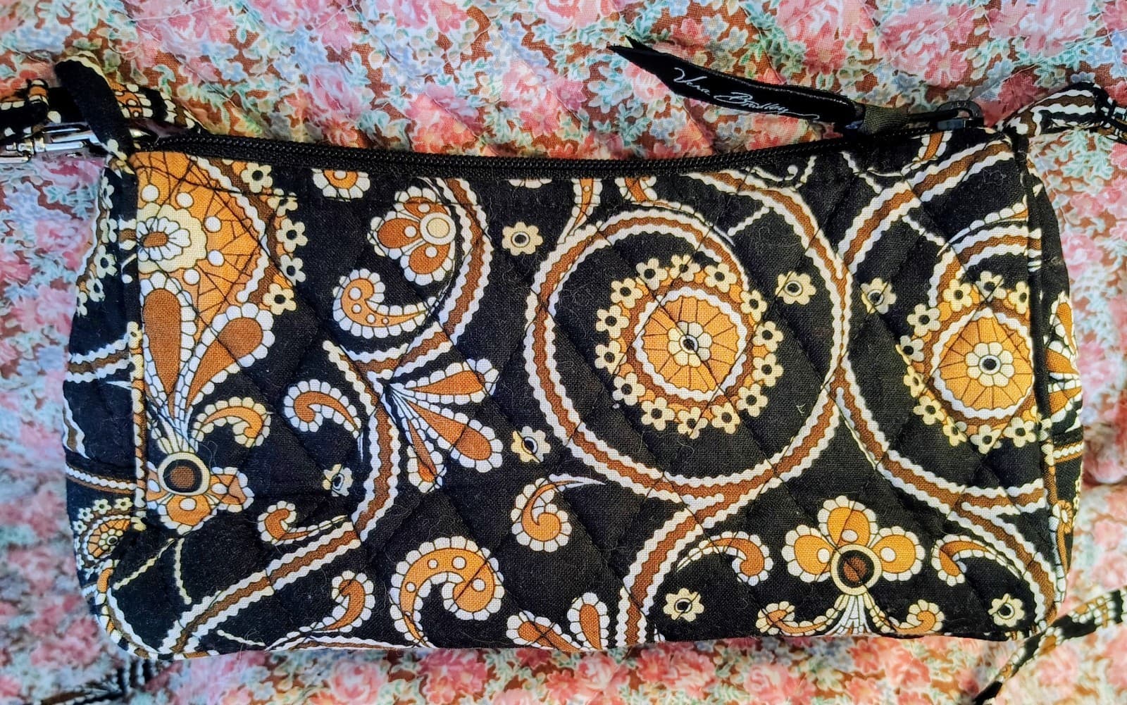 Vera Bradley shoulder bag, Caffe Latte floral paisley Pattern - Thumbnail 5