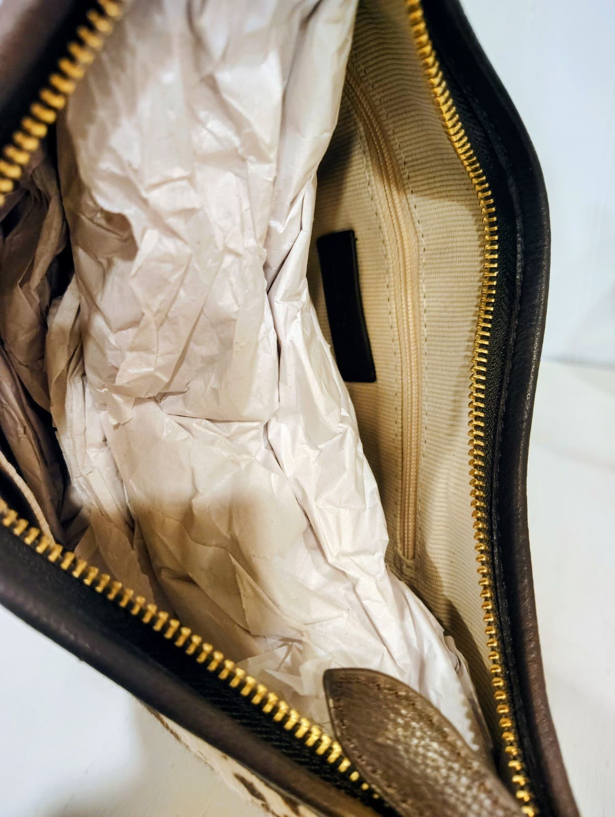 Margot New York Black Leather Hobo Bag With Cowhide NWT, $178 - Thumbnail 17