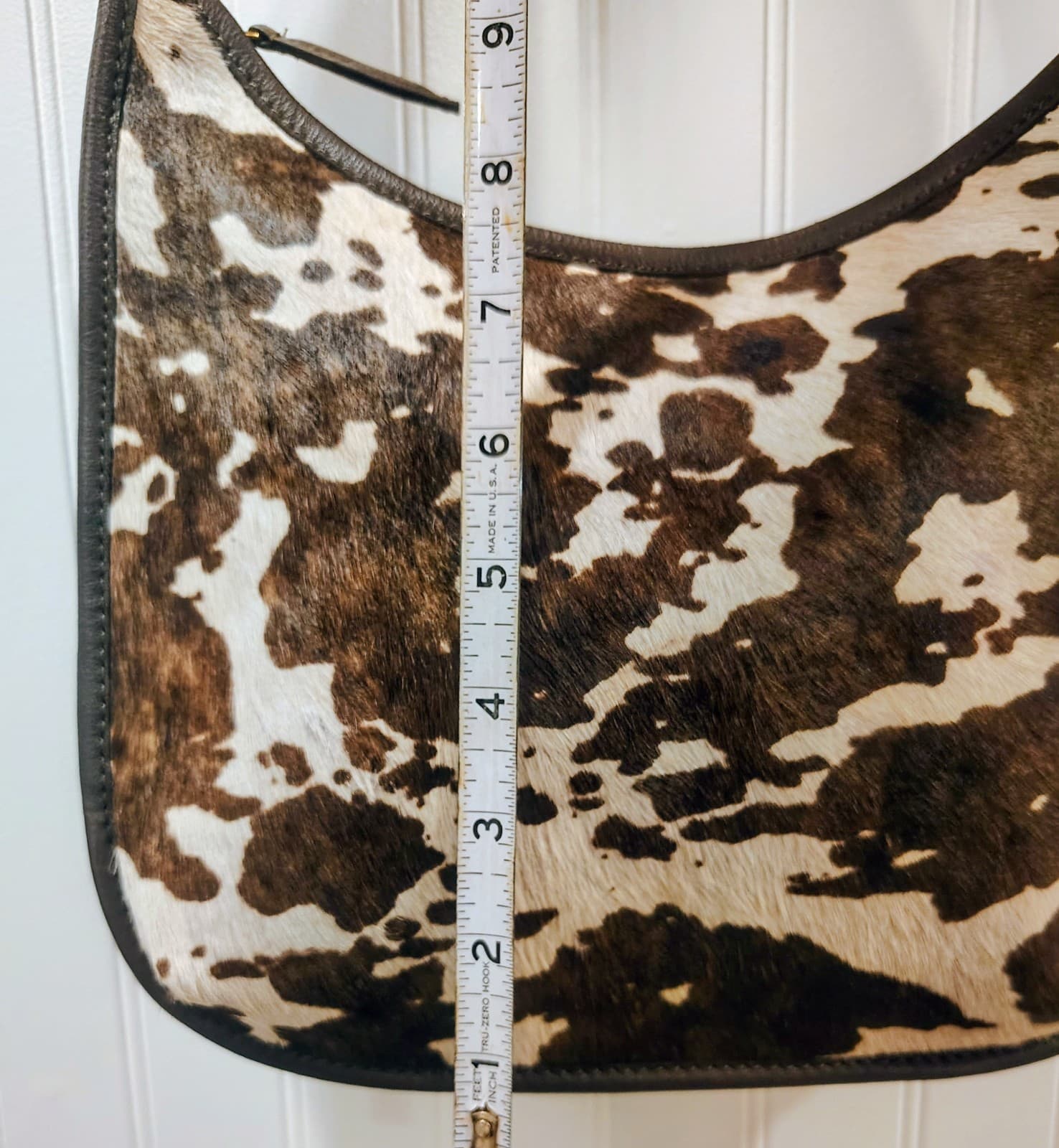 Margot New York Black Leather Hobo Bag With Cowhide NWT, $178 - Thumbnail 11