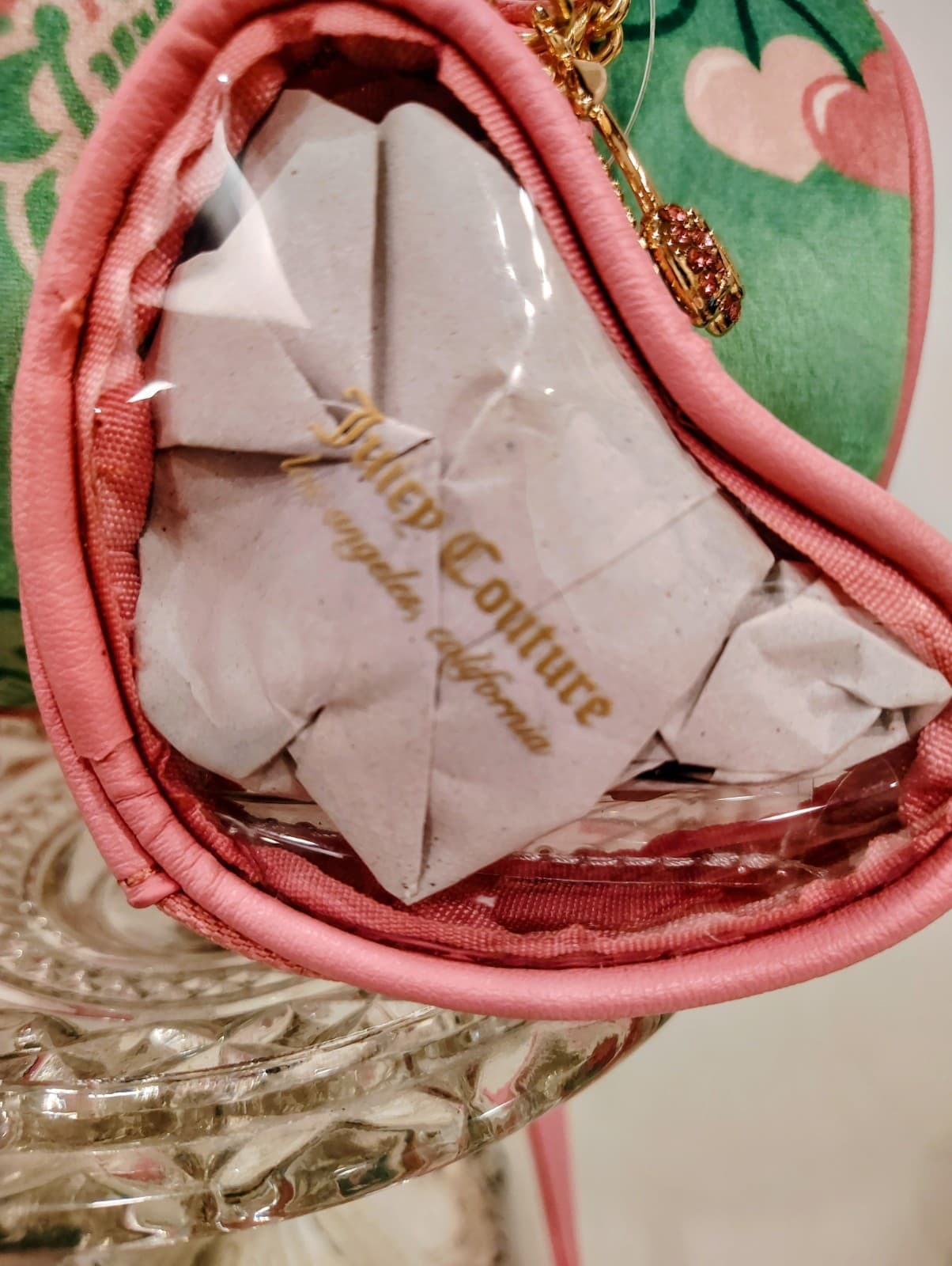 Juicy Couture Retro Cherry Mini Barrel Handbag Crossbody Green Pink NWOT $99 - Thumbnail 12