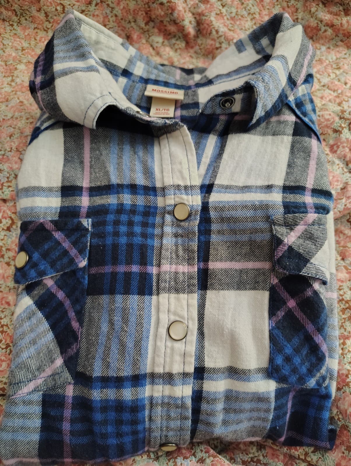 Mossimo Supply Co Shirt Women’s Size XL Flannel Boyfriend Fit Long Sleeve - Thumbnail 7