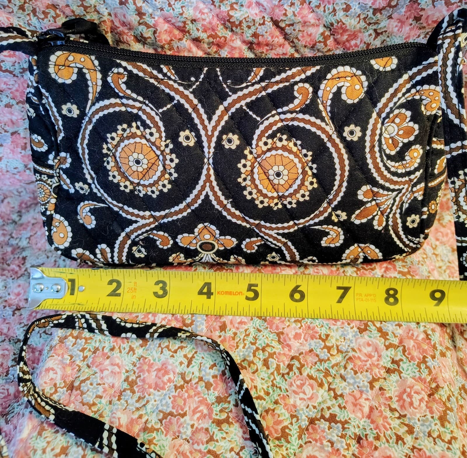 Vera Bradley shoulder bag, Caffe Latte floral paisley Pattern - Thumbnail 8