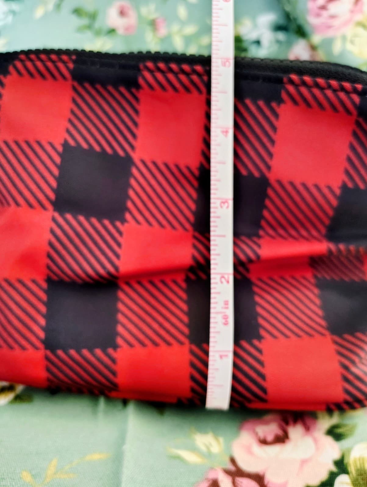 Maurices Red & Black Buffalo Plaid Toiletry Cosmetic Case NWOT - Thumbnail 11