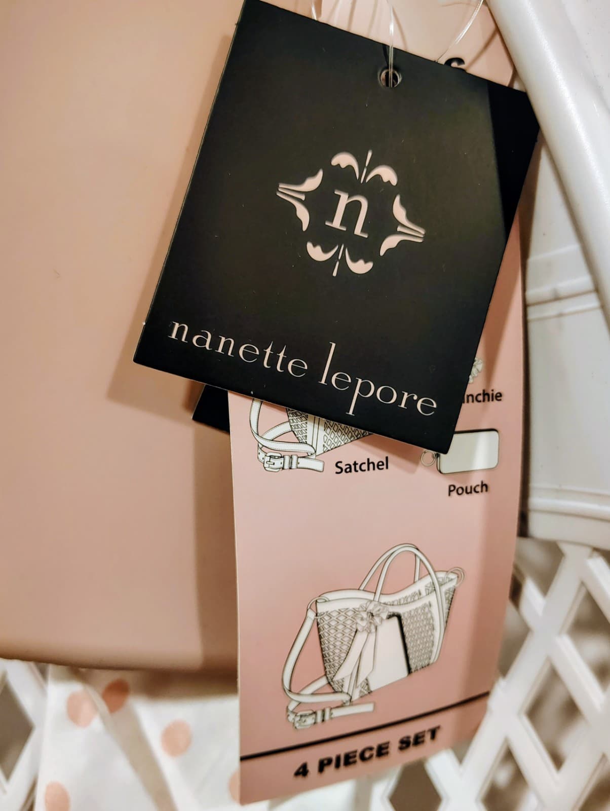 Nanette Lepore Beach Bag 4 Piece Set NWT $128, Scarf, Scrunchie, Zipper Pouch - Thumbnail 2