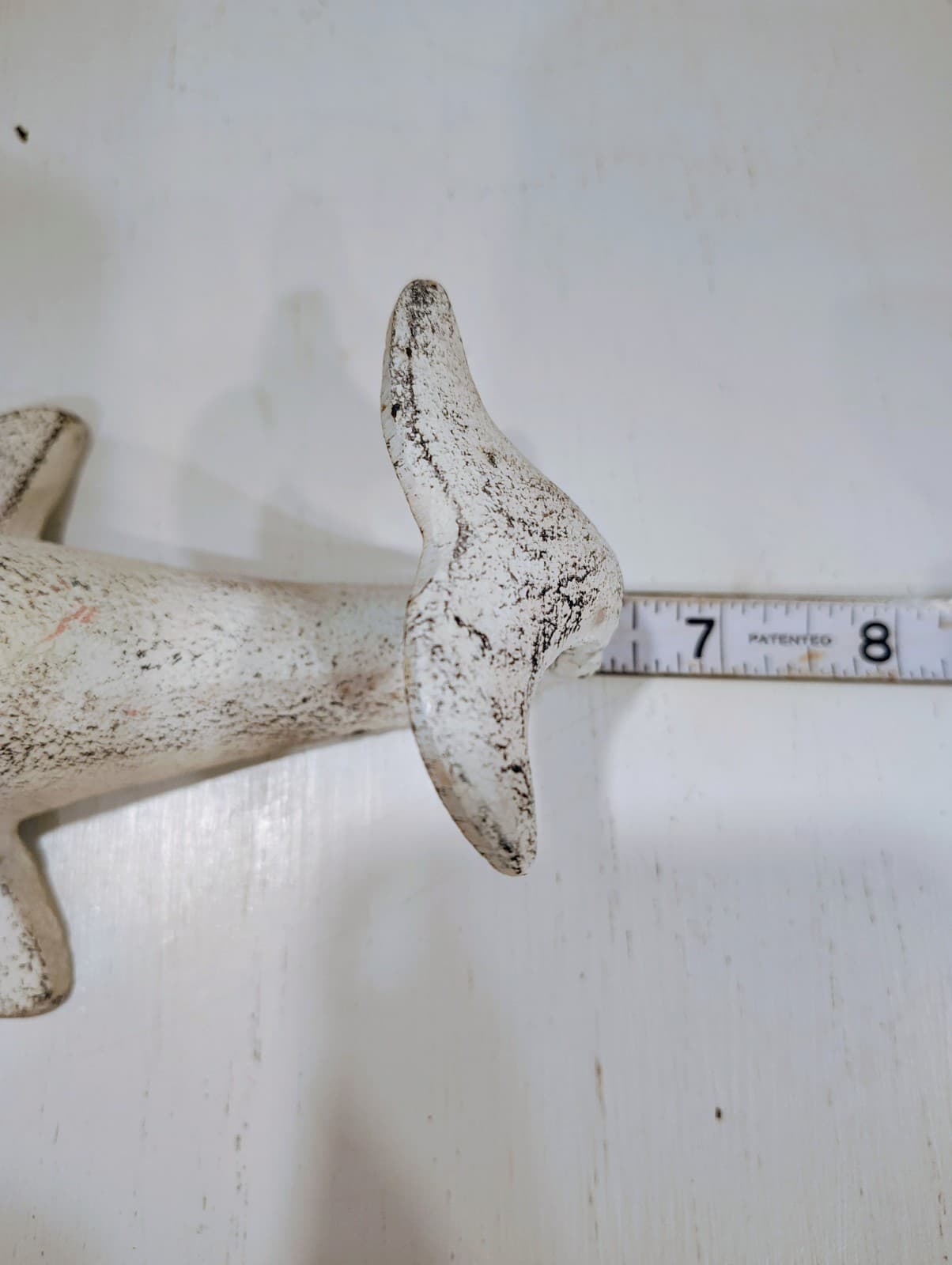 NWOT Cast Iron White Dolphin Towel Clothes Hook - Thumbnail 3