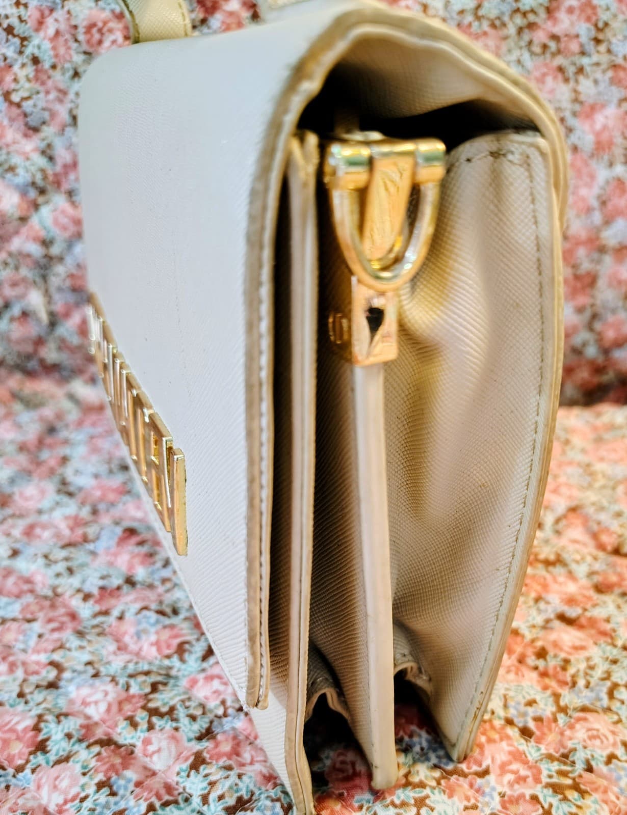 Steve Madden Crossbody Bag, Beige, Gulf Lettering, - Thumbnail 6