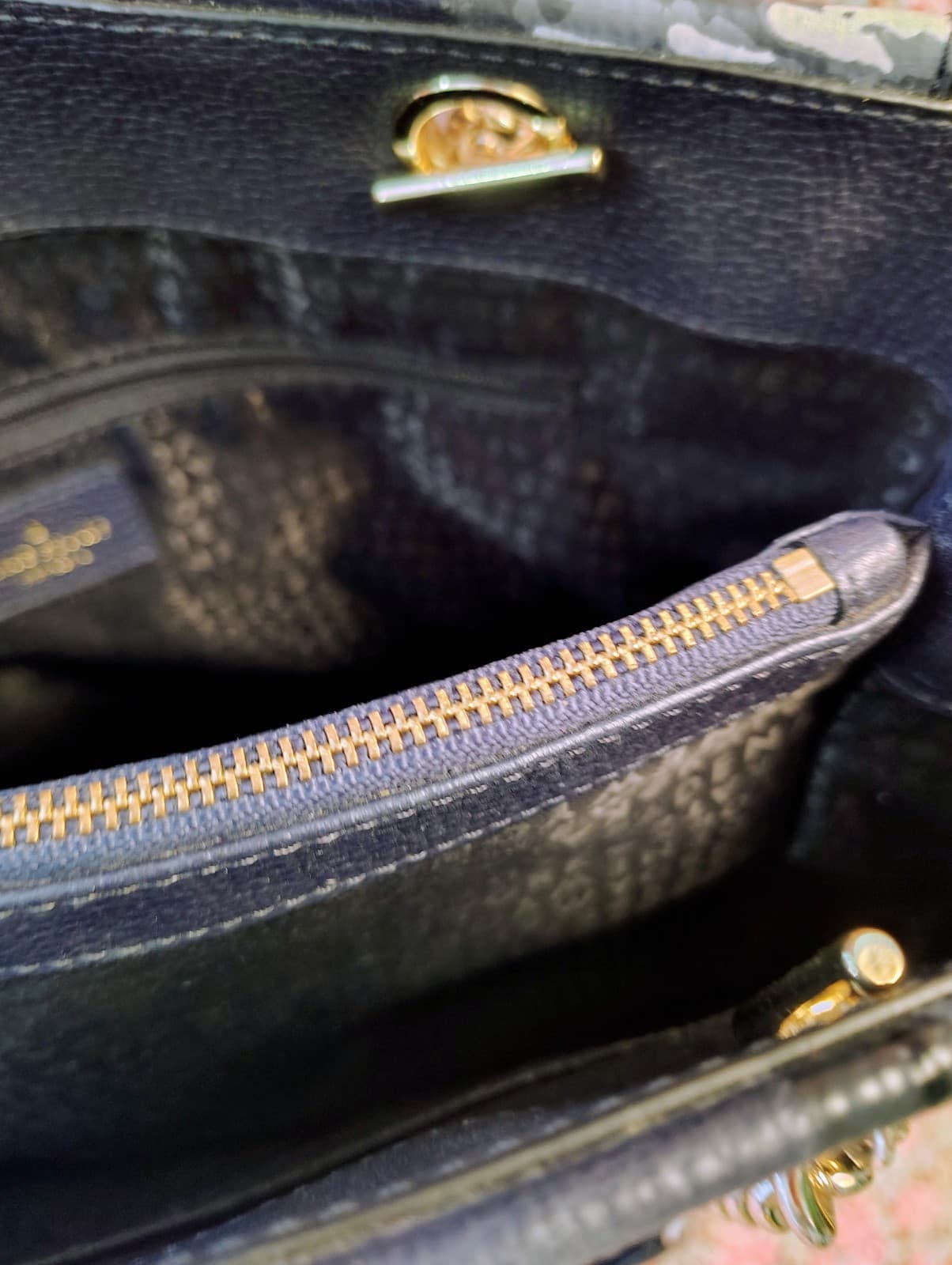 Kade Spade New York Womens Shoulder Bag Leather Blue/Silver NWOT $378 - Thumbnail 13