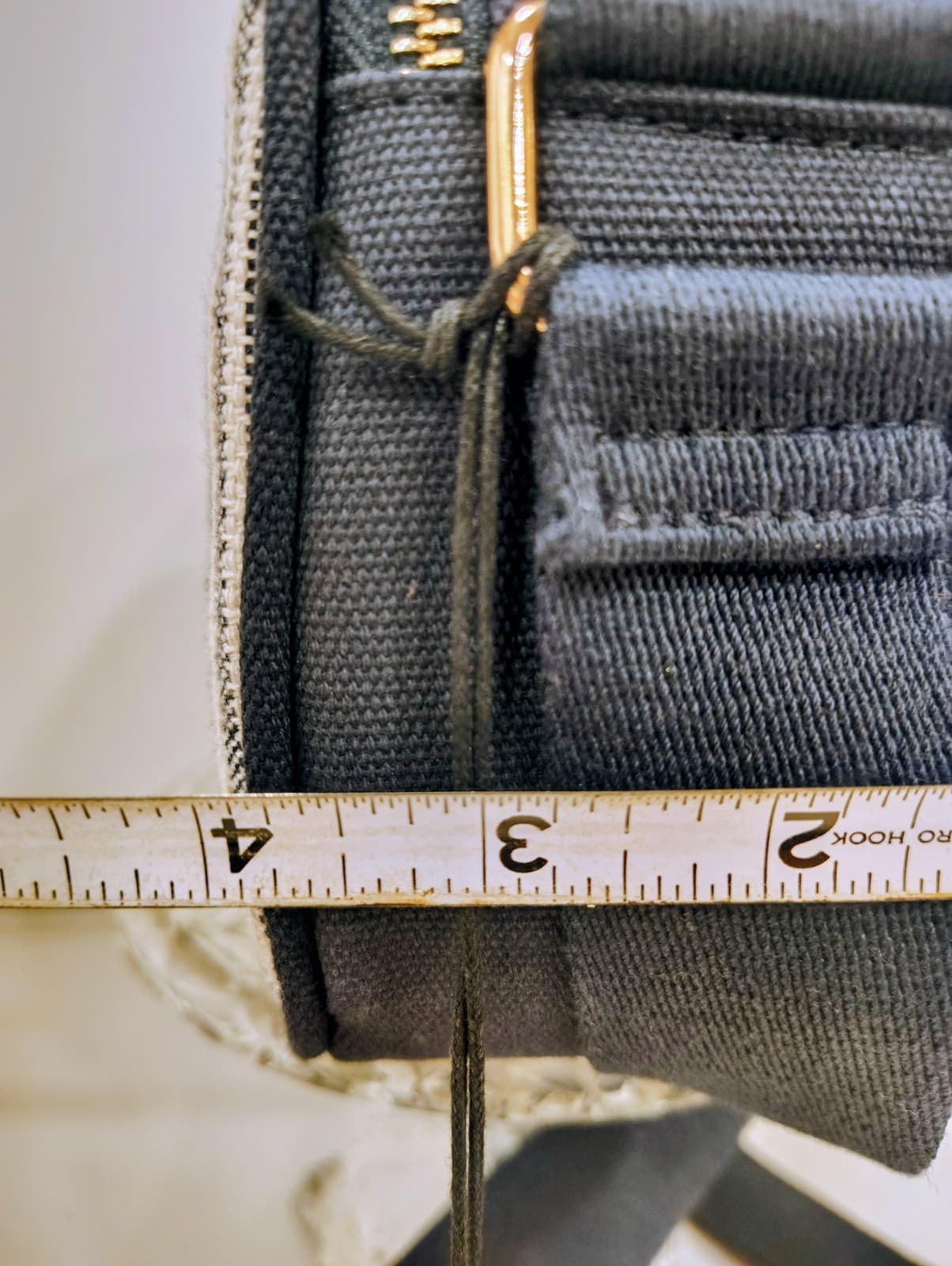 Sincerely Jules Striped Canvas Crossbody NWT, Double Pocket, Tassel - Thumbnail 18