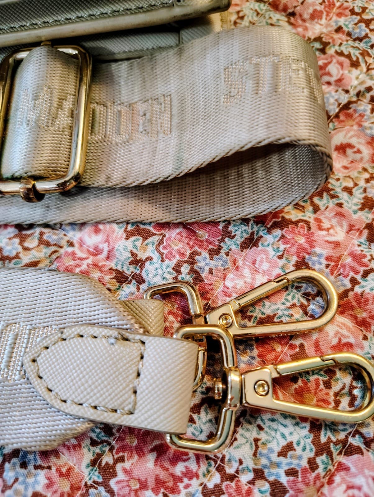 Steve Madden Crossbody Bag, Beige, Gulf Lettering, - Thumbnail 11