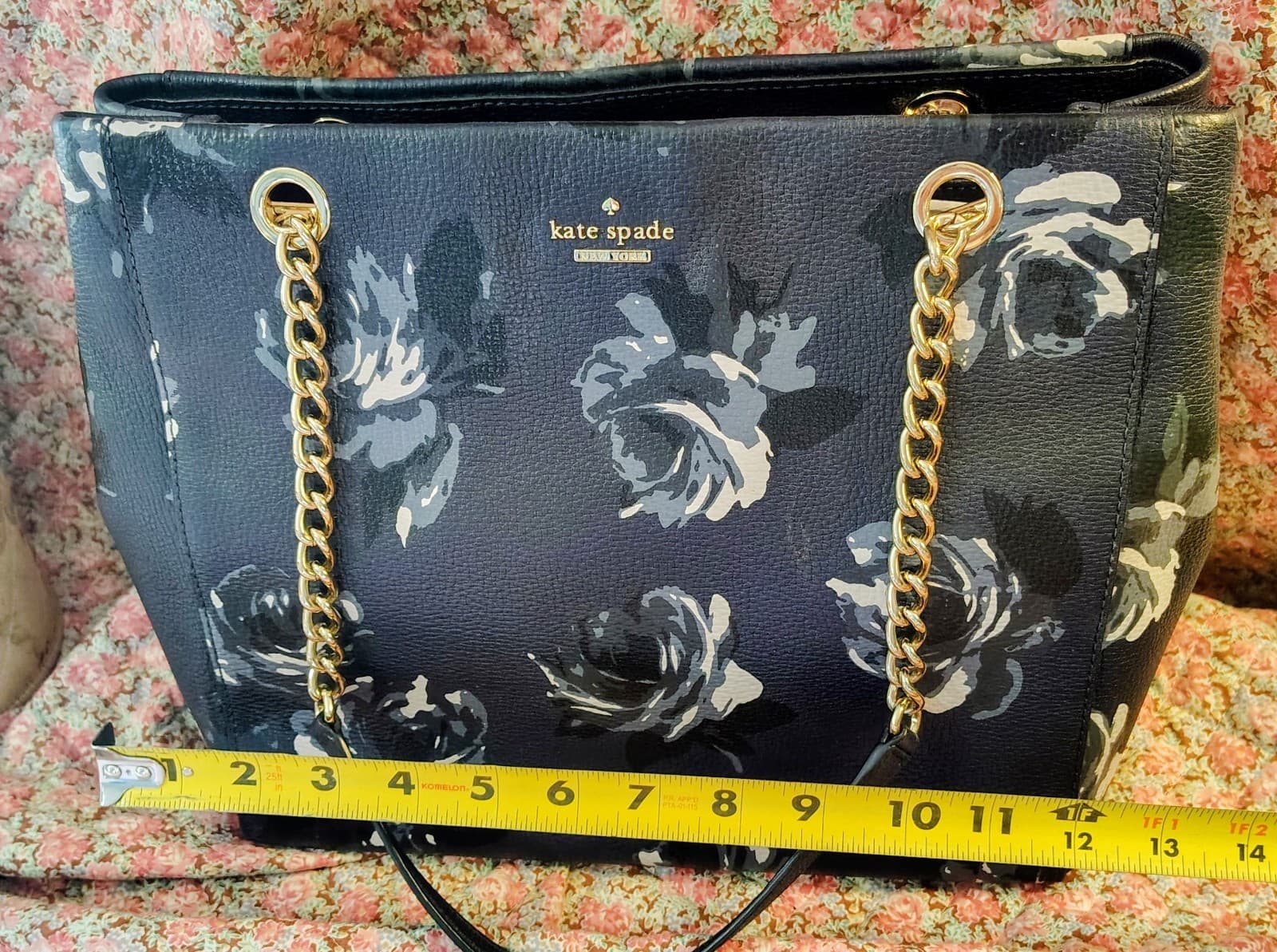Kade Spade New York Womens Shoulder Bag Leather Blue/Silver NWOT $378 - Thumbnail 4