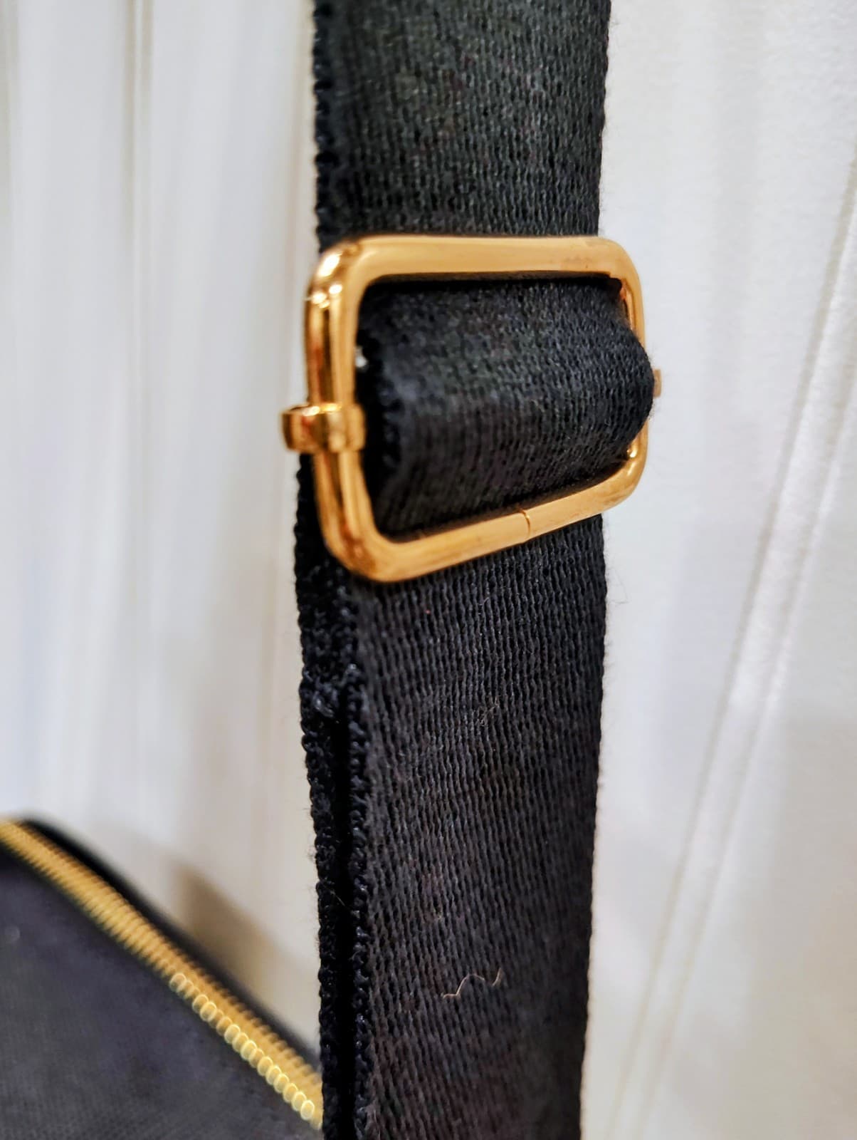Sincerely Jules Striped Canvas Crossbody NWT, Double Pocket, Tassel - Thumbnail 10