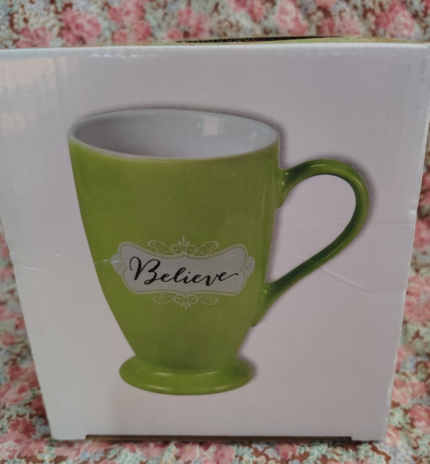 NIB Green Coffee Mug, Christian, The Lord Is With You - Thumbnail 2