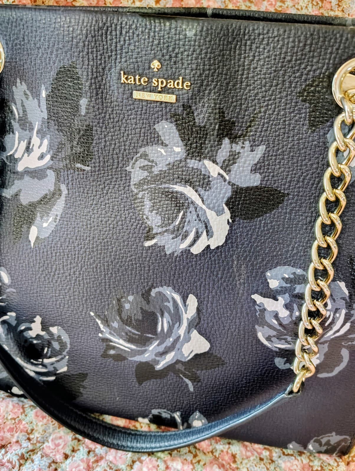 Kade Spade New York Womens Shoulder Bag Leather Blue/Silver NWOT $378 - Thumbnail 7