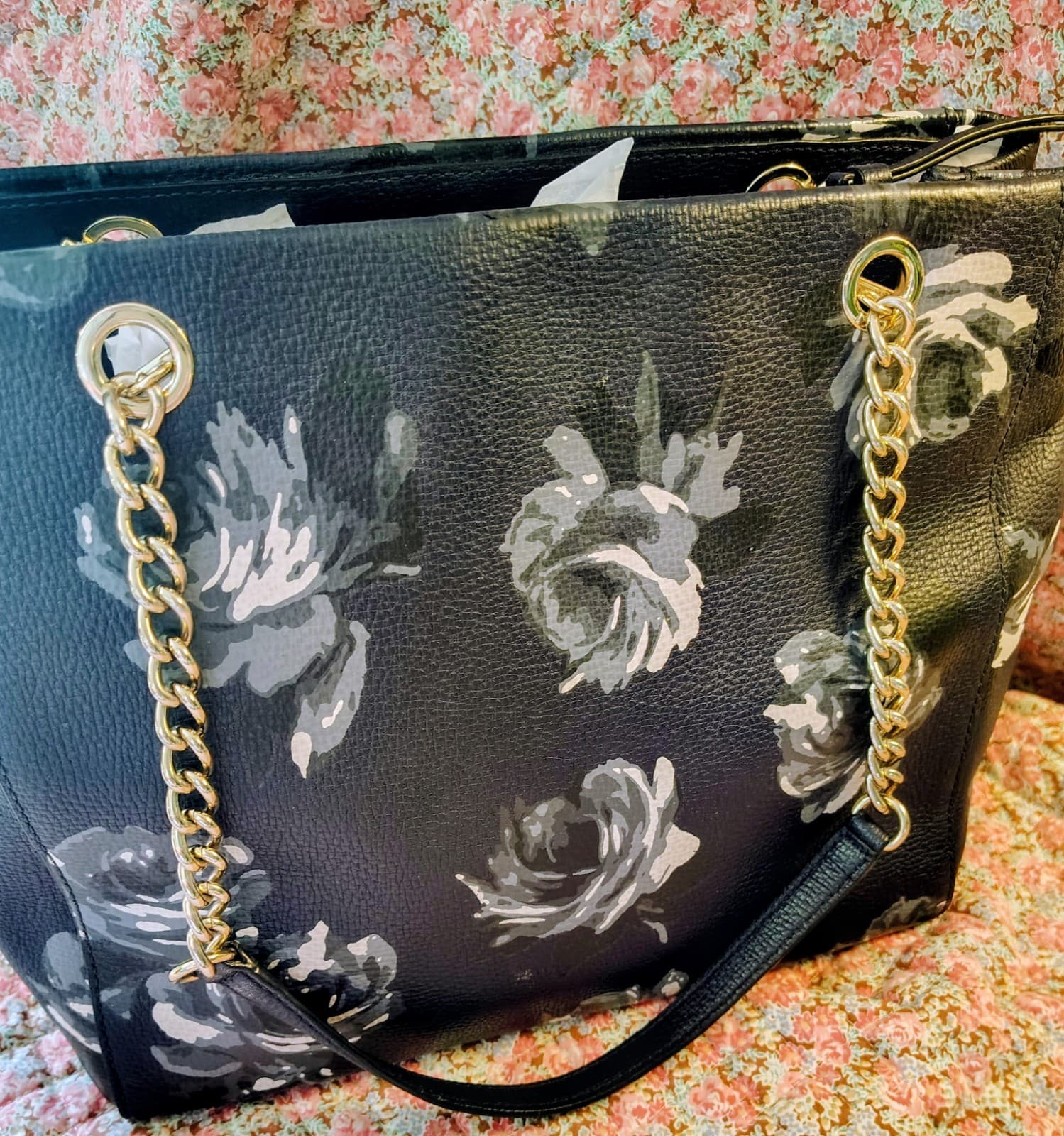 Kade Spade New York Womens Shoulder Bag Leather Blue/Silver NWOT $378 - Thumbnail 8