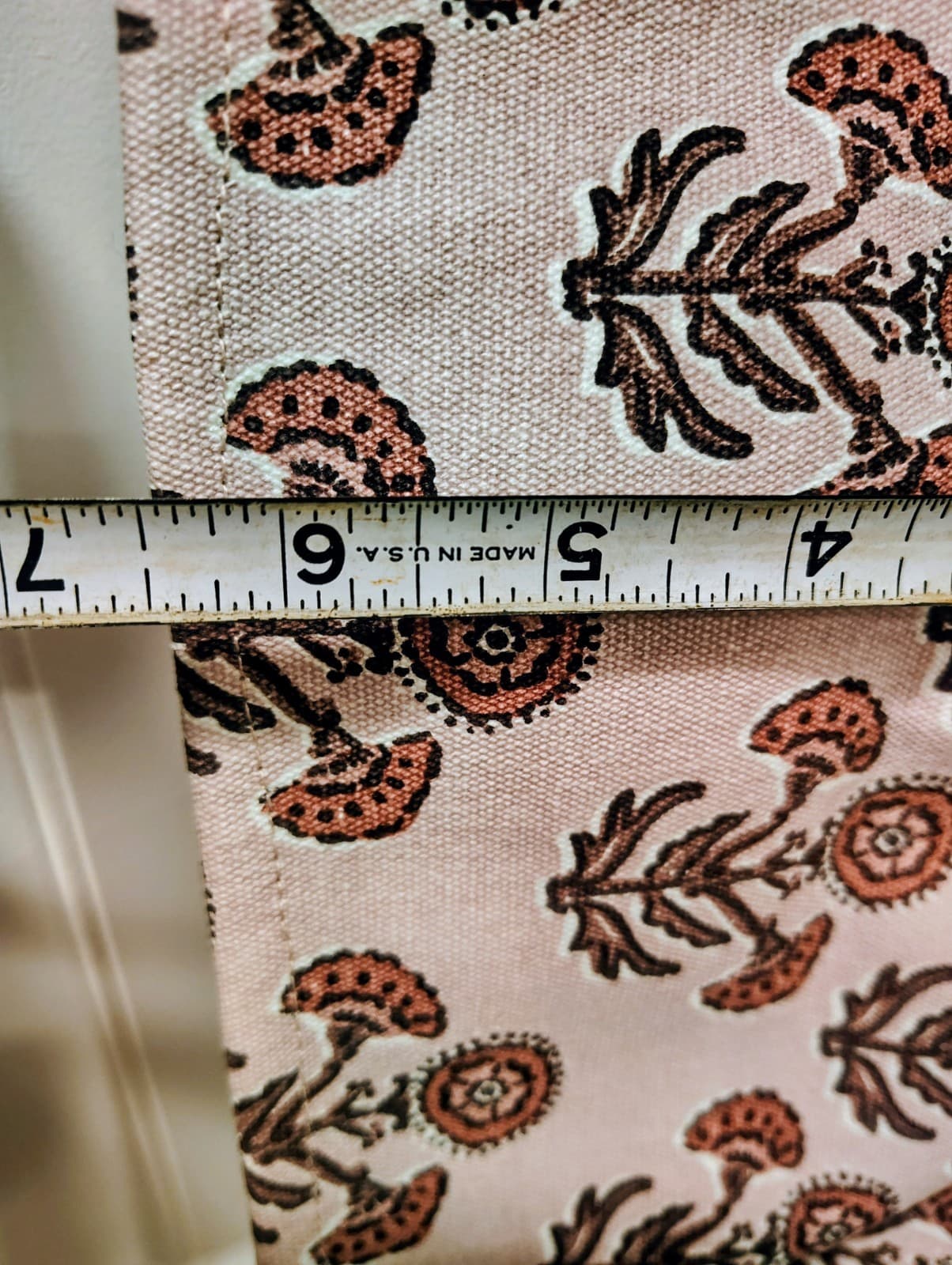 NWT Harper Block Floral Print, Linen Canvas Tote Bag Tassels - Thumbnail 10