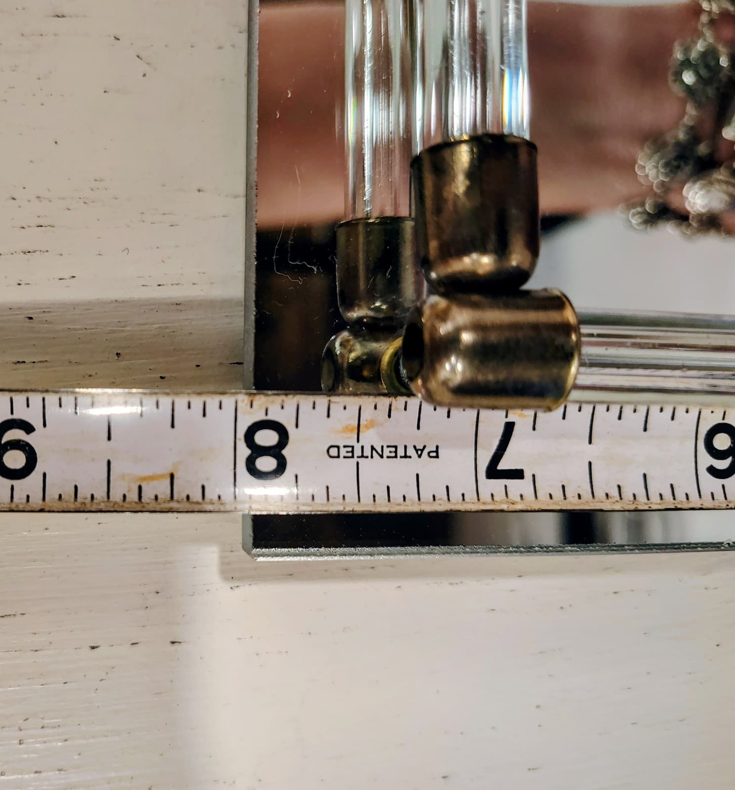 Vintage 1980s Glass Mirror Vanity Tray EUC - Thumbnail 10