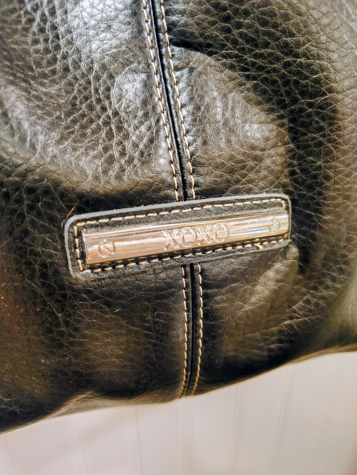 XOXO Black Faux Leather Hobo Shoulder Bag, Buckles, NWT $79 - Thumbnail 5