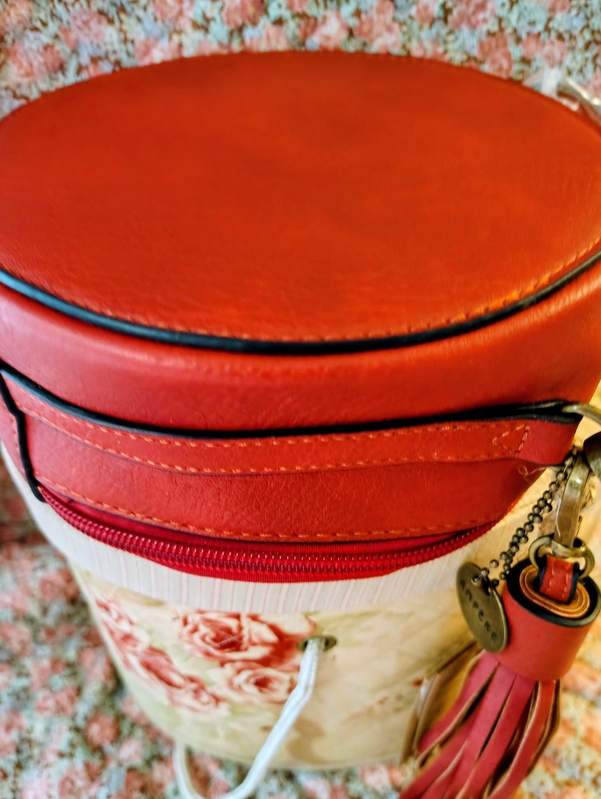 Ampere NWT Round Woven Vegan Leather Crossbody Bag - Thumbnail 17