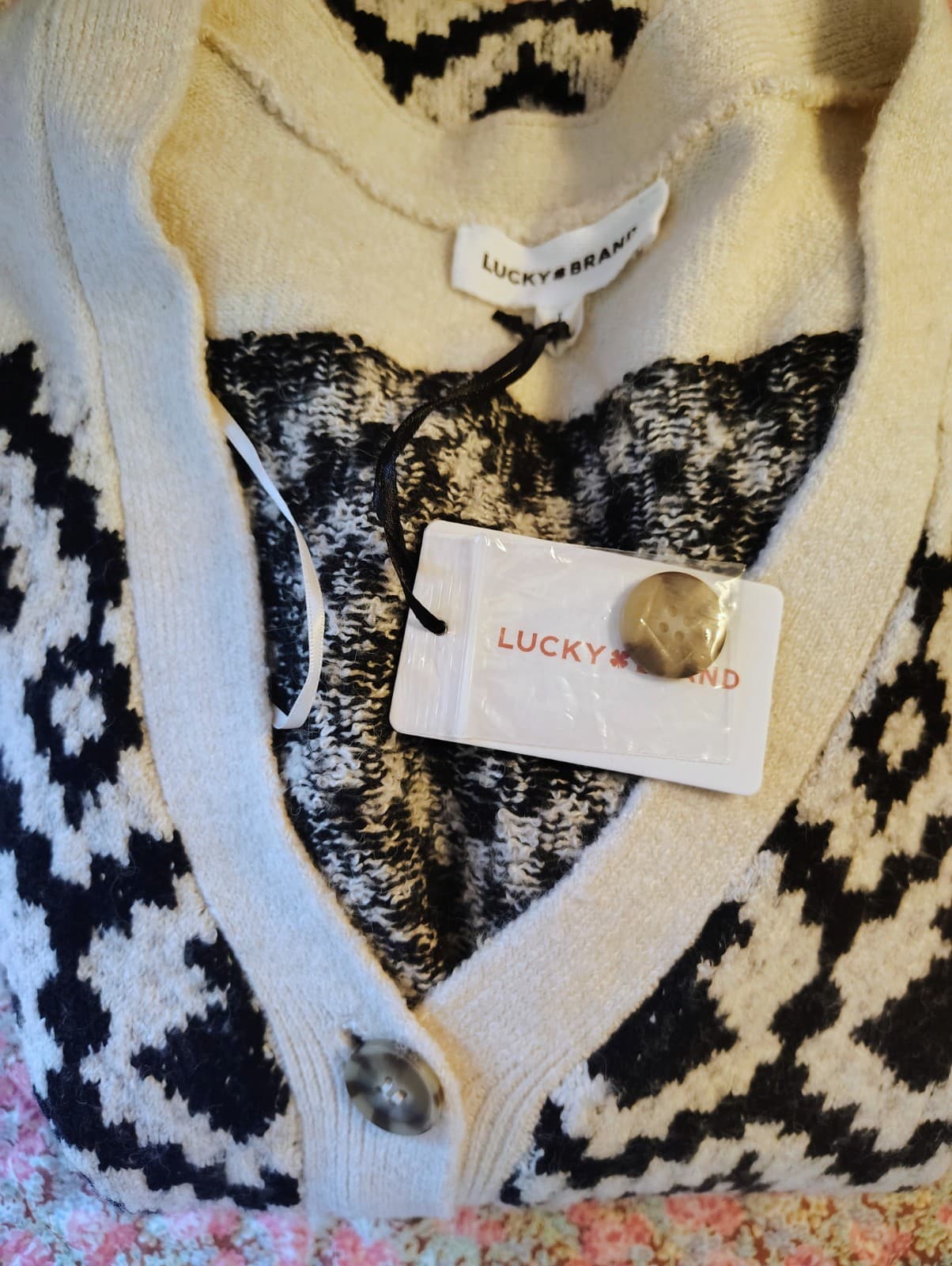 NWT Lucky Brand Cardigan With Waist Belt, Women's Large, MSRP $119 - Thumbnail 12
