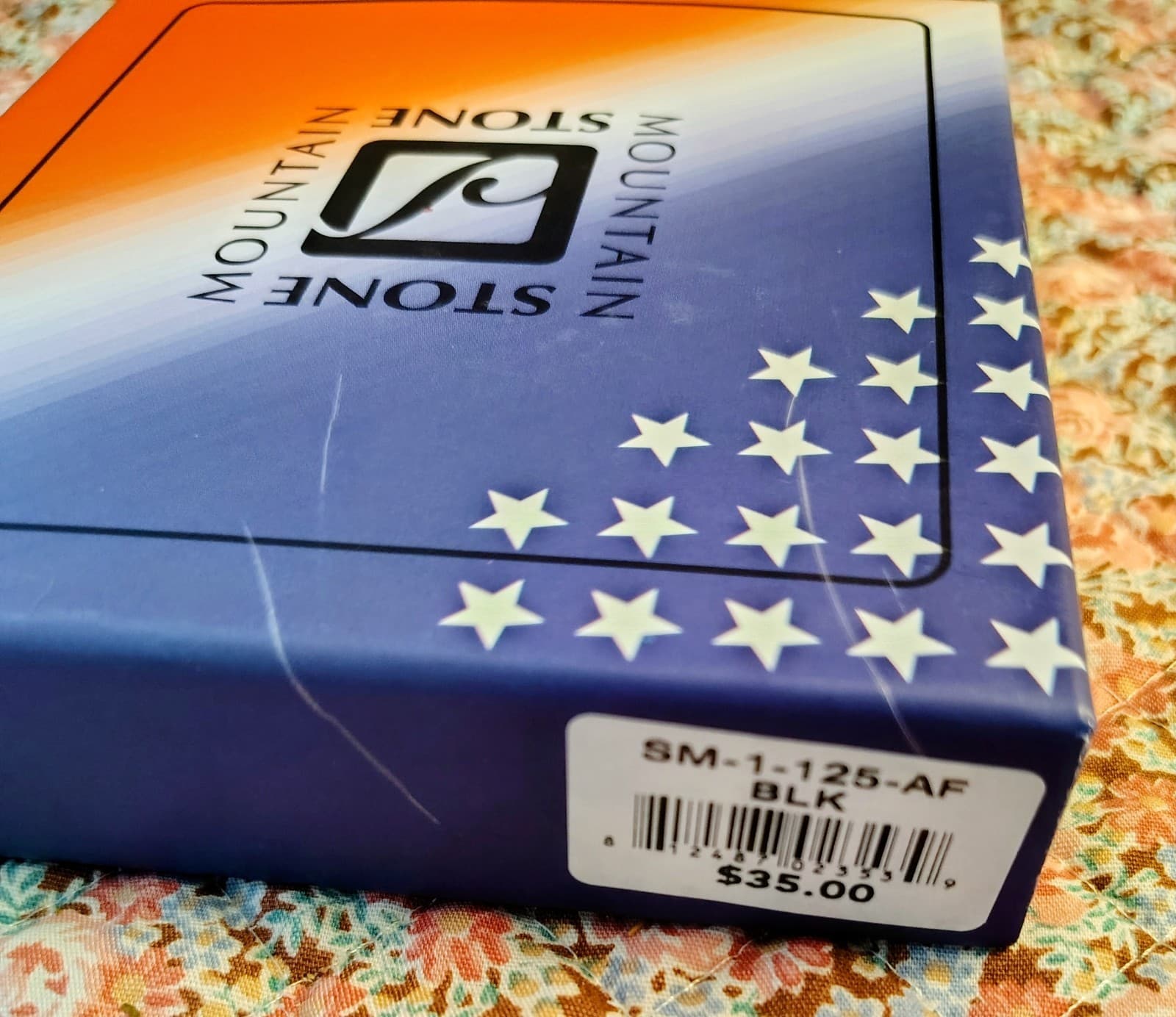 NWT Stone Mountain Men's Full Grain Leather Wallet USA Flag, MSRP $35 - Thumbnail 9