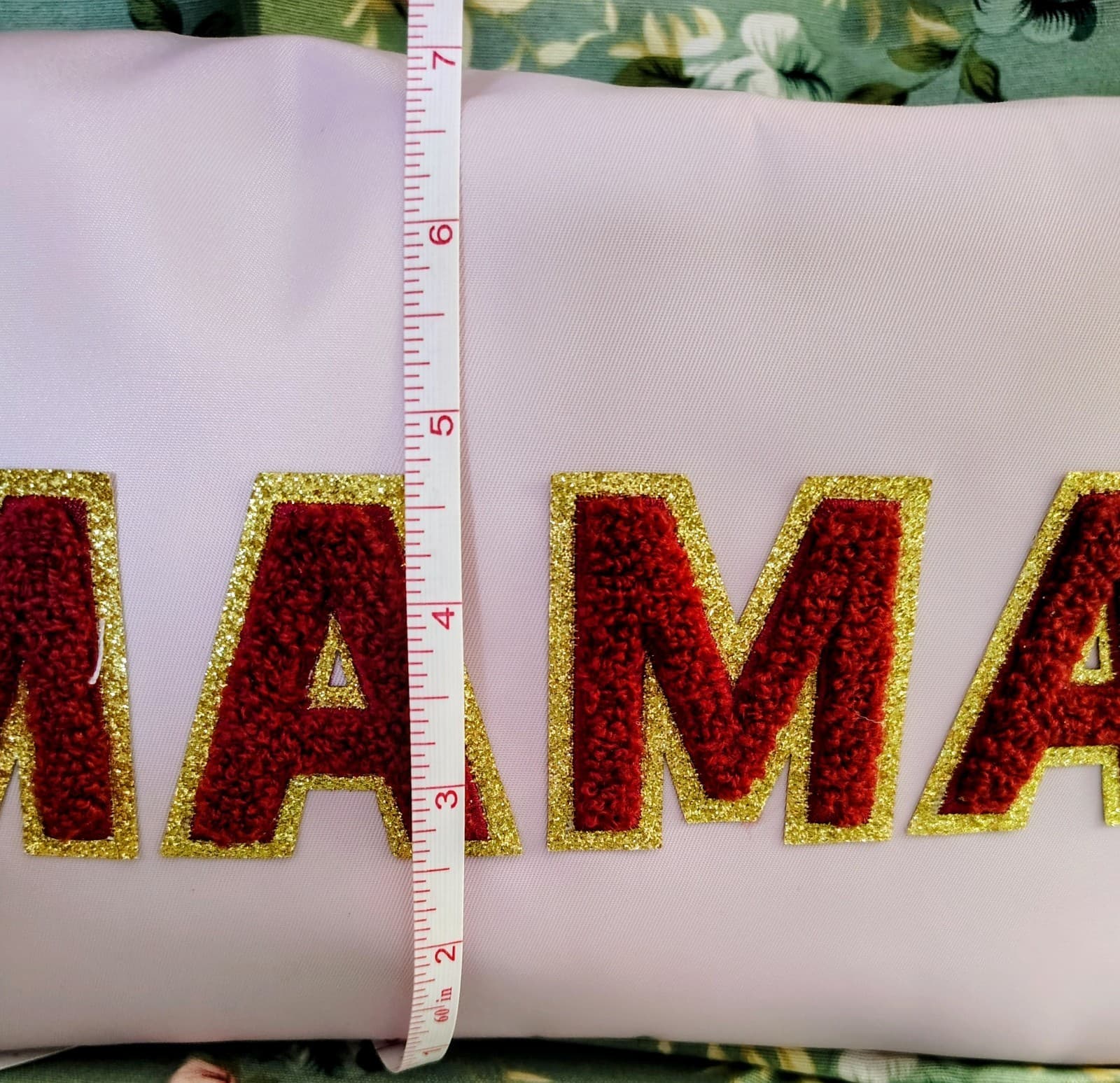 NWT Mama Pouch Cosmetic Bag Varsity Letters - Thumbnail 5
