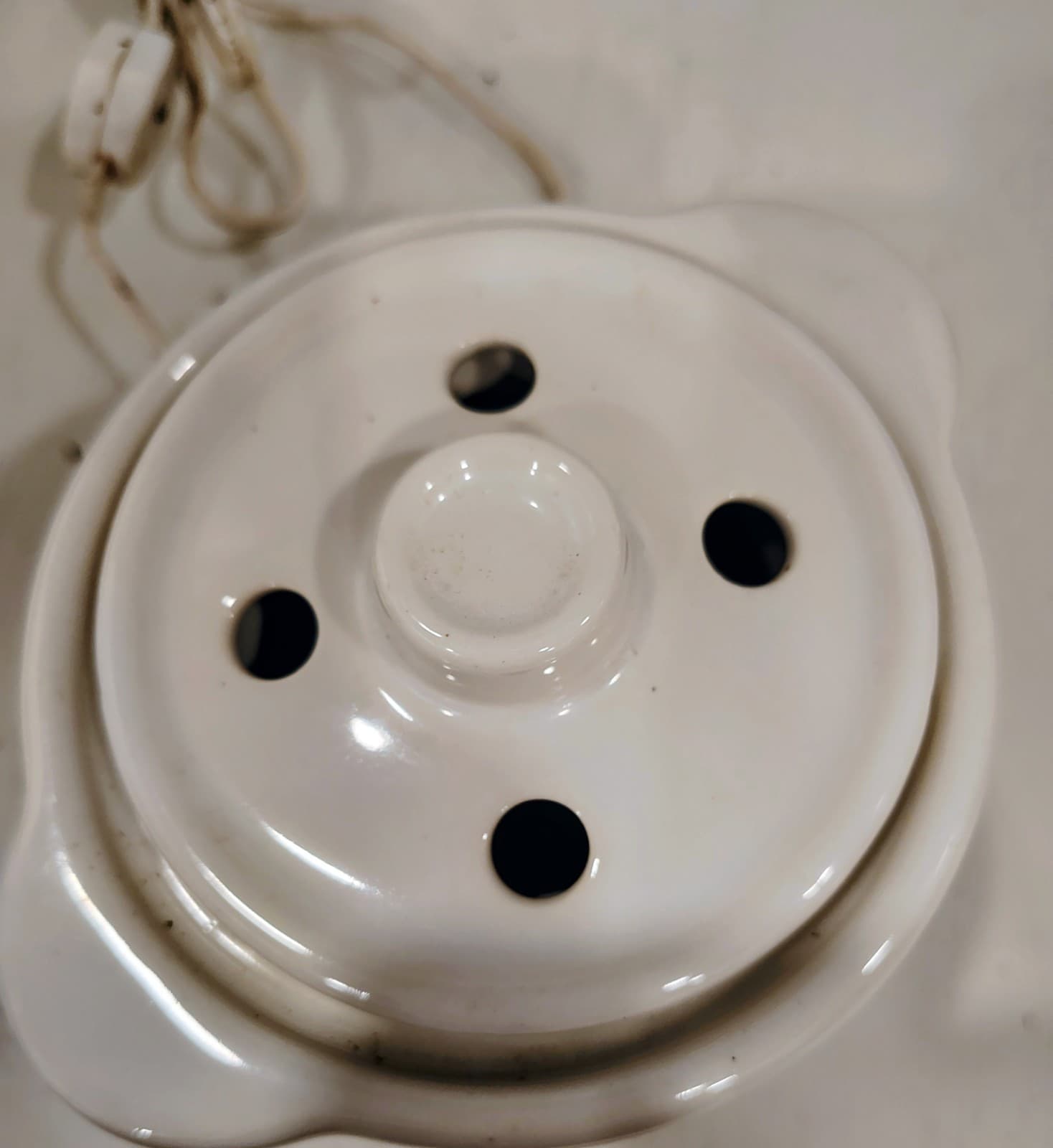 Vintage Electric Simmer Potpourri Pot, Floral Design - Thumbnail 7