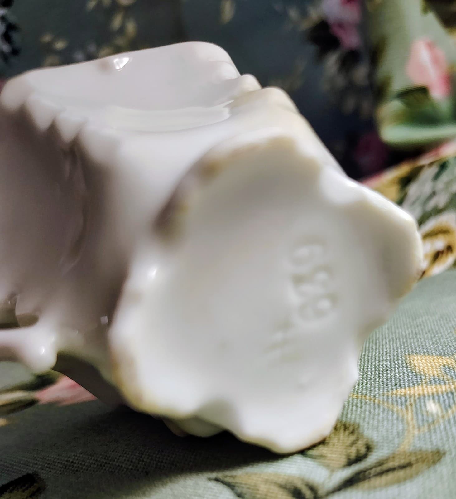 Antique Victorian Delicate Porcelain China Cup 1890's, Stamp 639 - Thumbnail 5