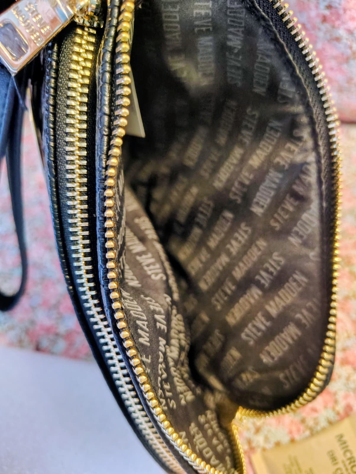 NWT Steve Madden Black Wallet Wristlet With Strap, MSRP $52 - Thumbnail 13