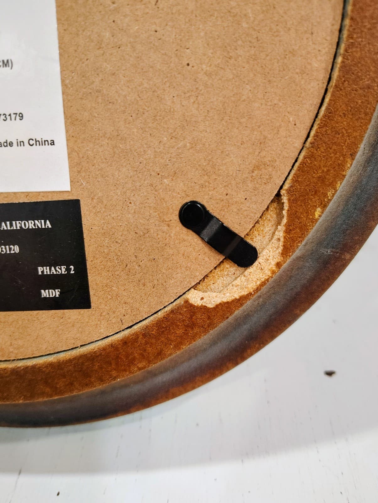 Hobby Lobby Mirror, Turquoise Round Wood Frame - Thumbnail 6