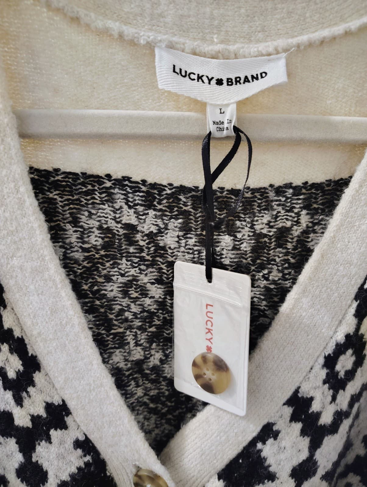 NWT Lucky Brand Cardigan With Waist Belt, Women's Large, MSRP $119 - Thumbnail 5