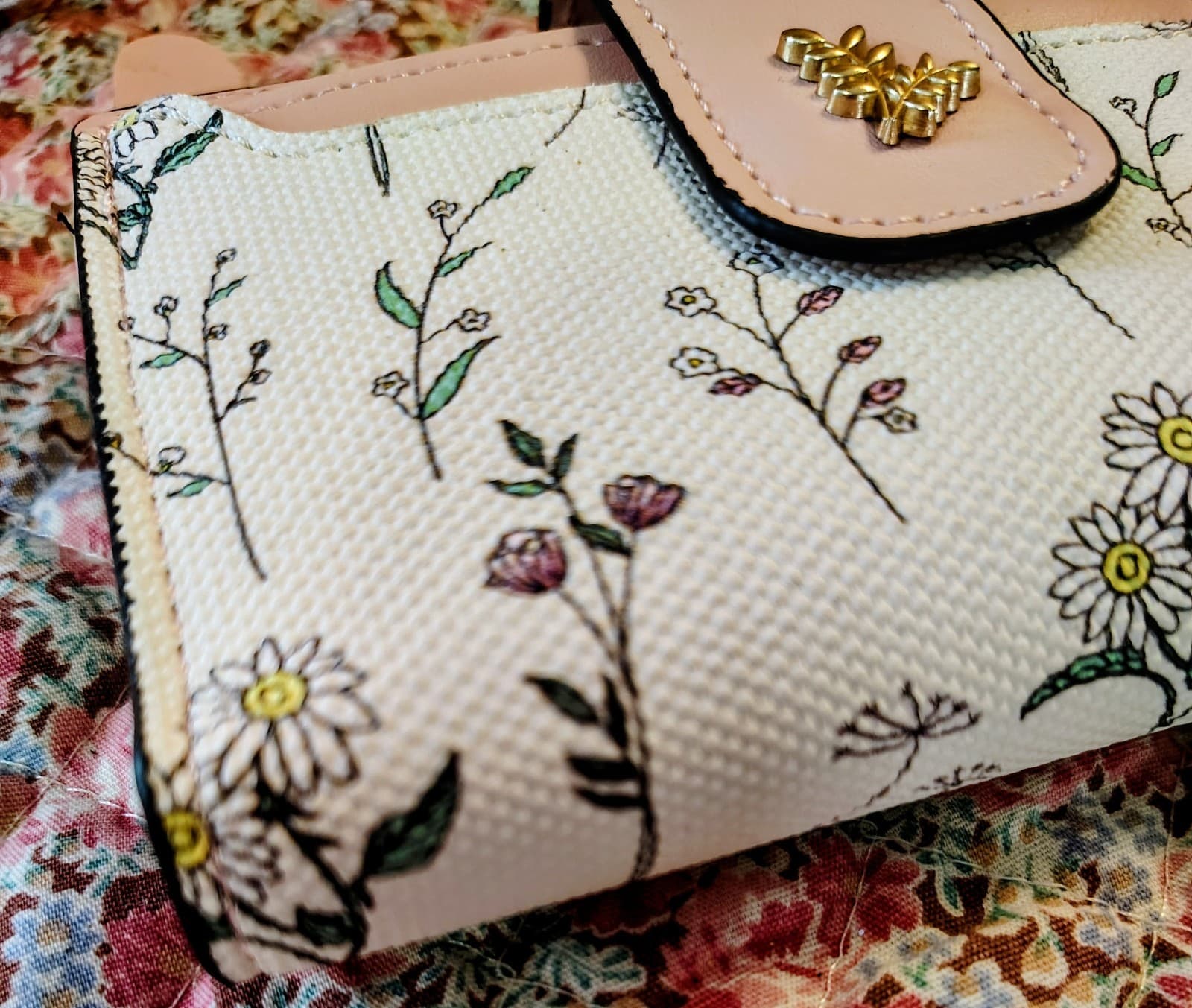 NWOT Floral Bifold Wallet RFID Blocking - Thumbnail 9
