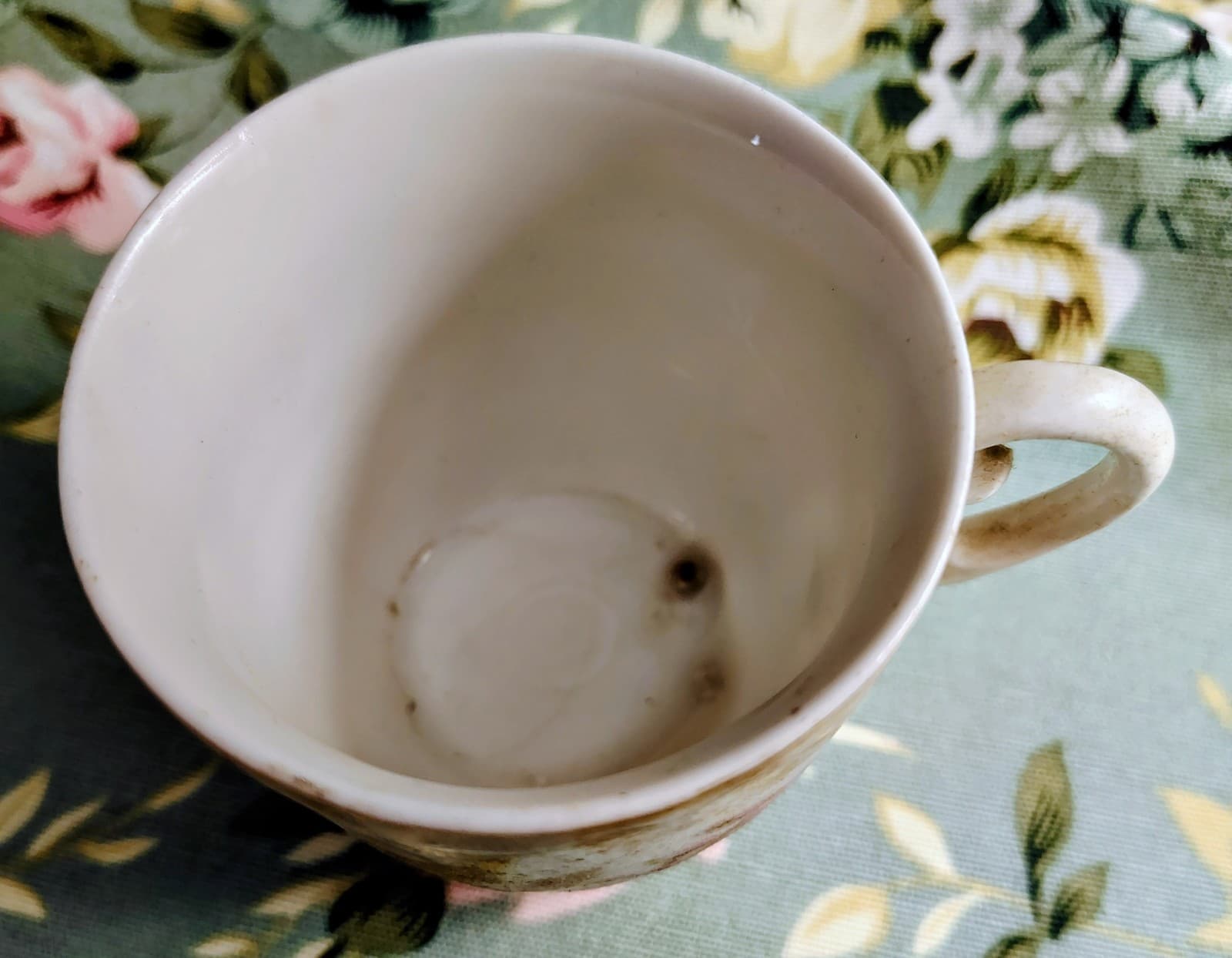 Vintage 1890-1900 German Porcelain Cup Handpainted - Thumbnail 5