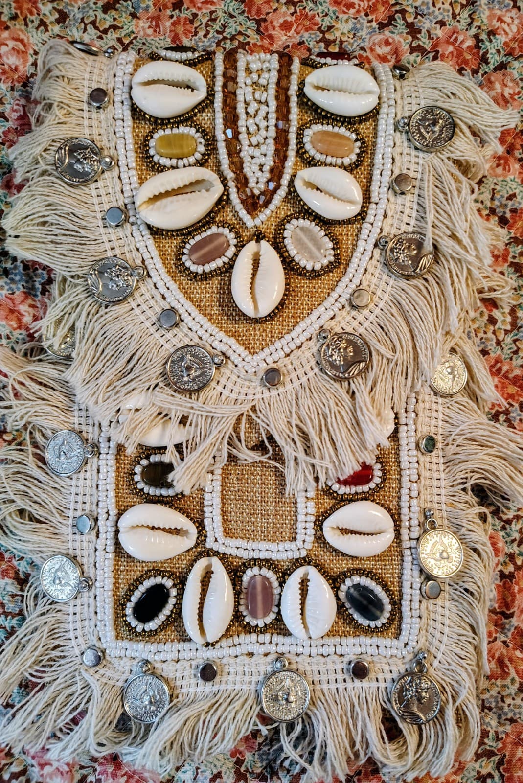 Bohemian Wallet Clutch With Coins, Shells, Beads - Thumbnail 13