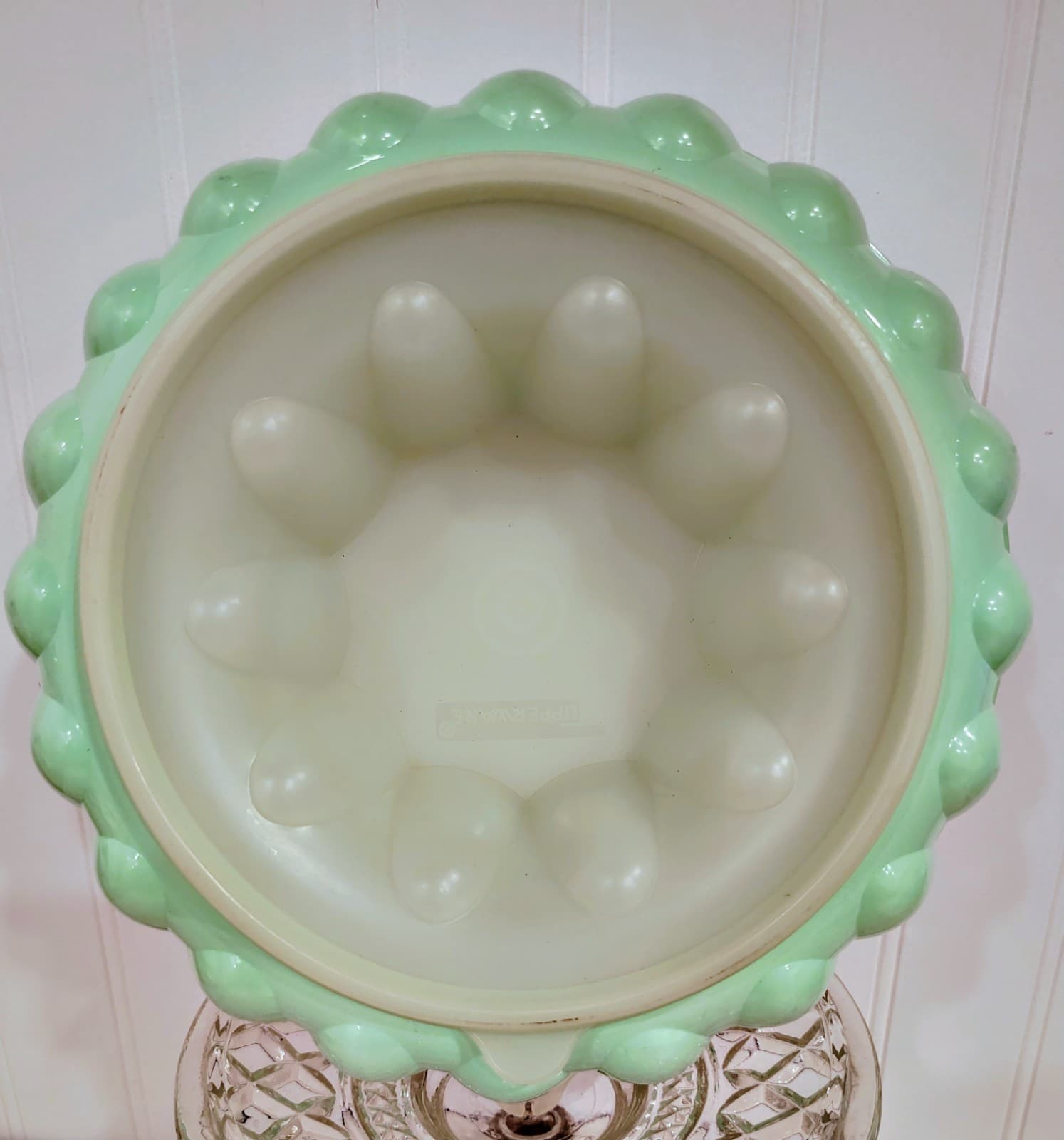 Tupperware Jel-Ring Jello Mold Vintage Mint Green - Thumbnail 2
