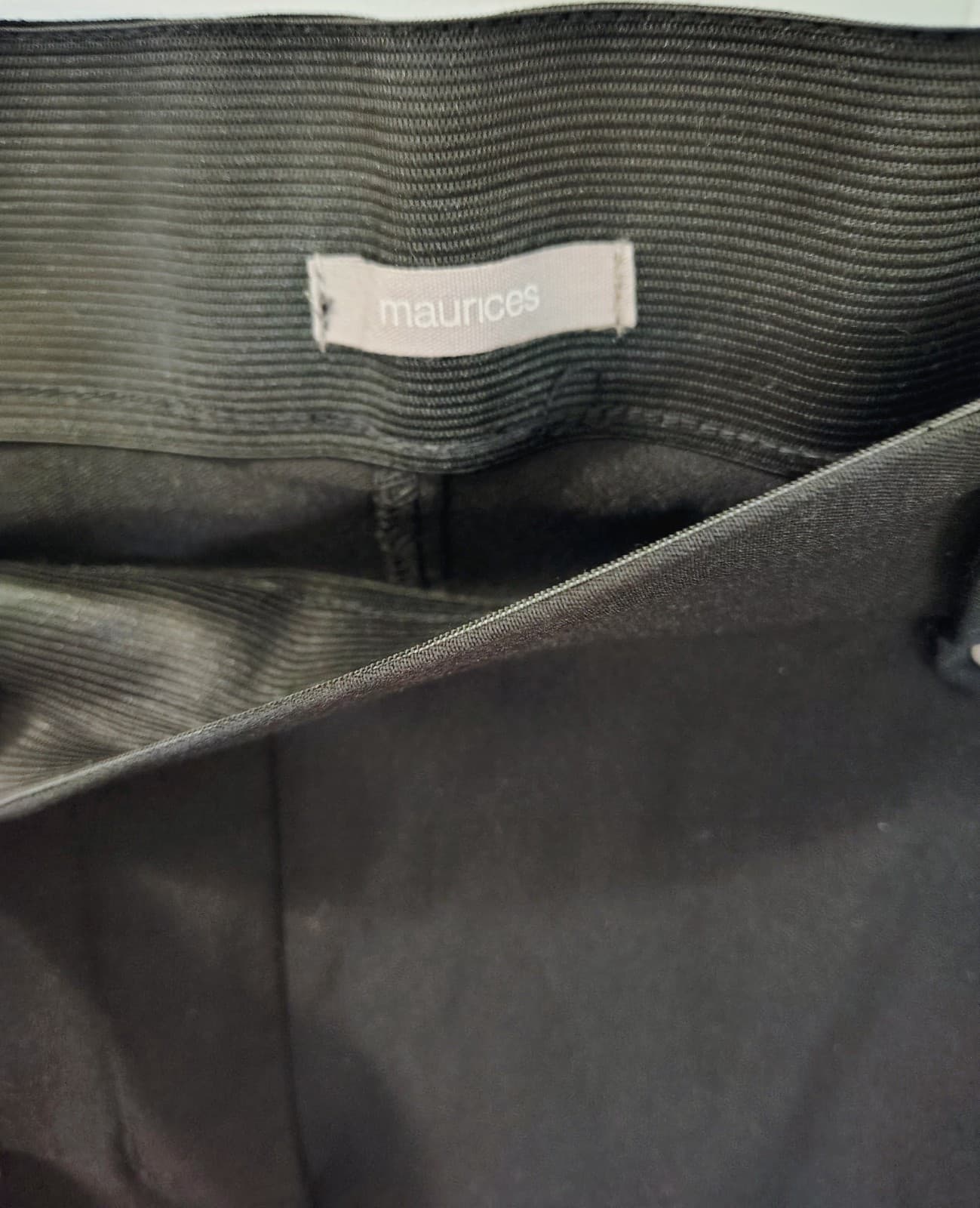Maurices Black Dress Pants, Elastic Waist, Size XL Short - Thumbnail 4