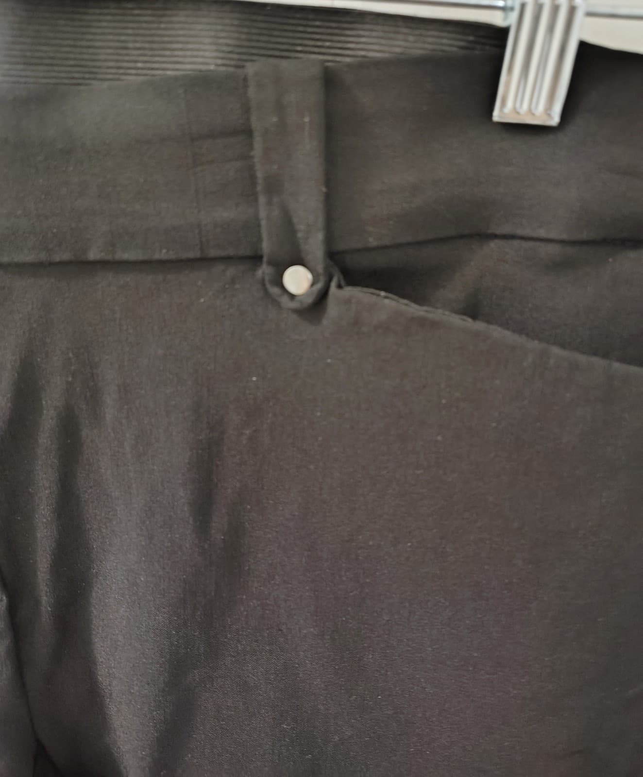 Maurices Black Dress Pants, Elastic Waist, Size XL Short - Thumbnail 3