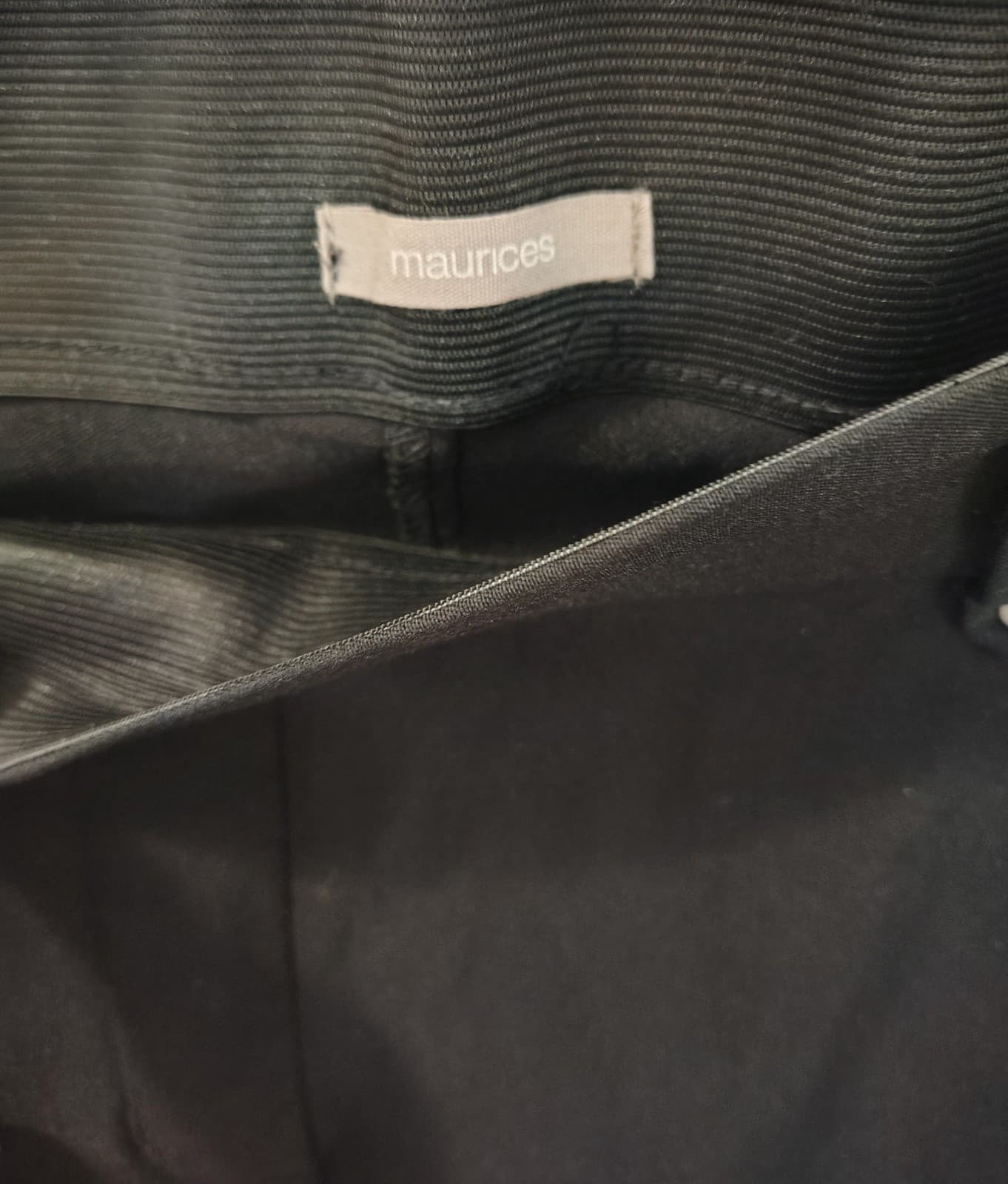 Maurices Black Dress Pants, Elastic Waist, Size XL Short - Thumbnail 5