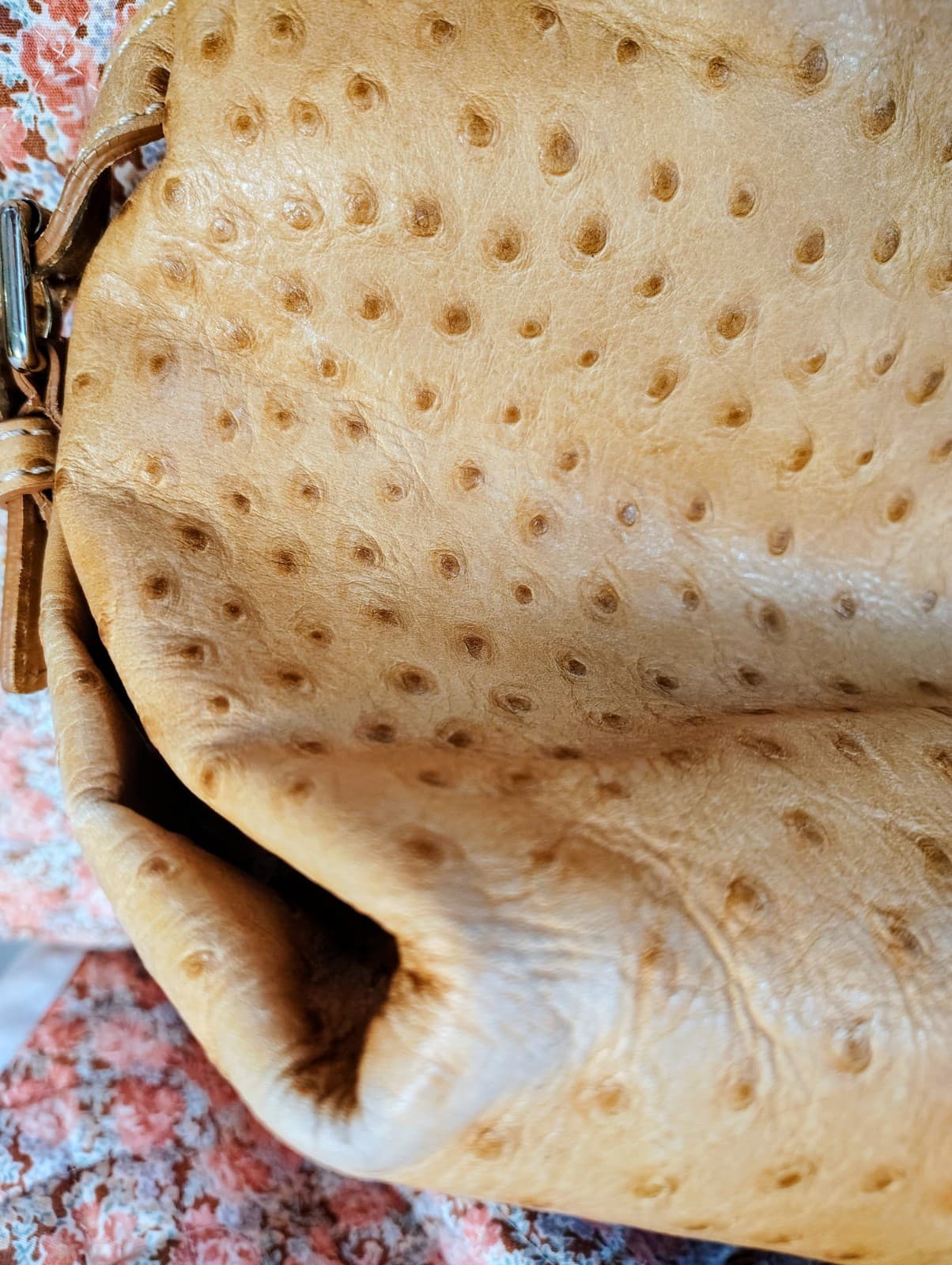 Dooney And Bourke Ostrich Leather Large Hobo Bag - Thumbnail 16