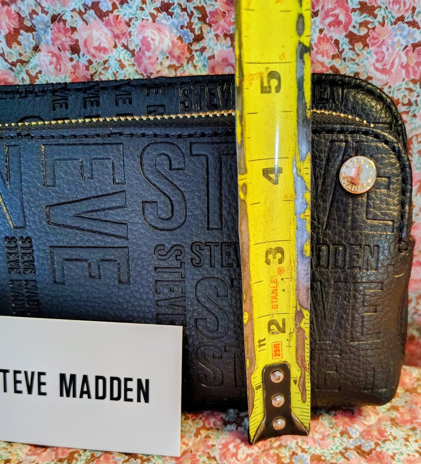 NWT Steve Madden Black Wallet Wristlet With Strap, MSRP $52 - Thumbnail 9