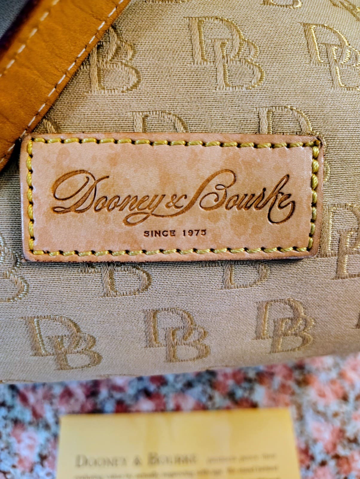 Dooney And Bourke Large Satchel Tote Bag, Duck Charm, COA - Thumbnail 8