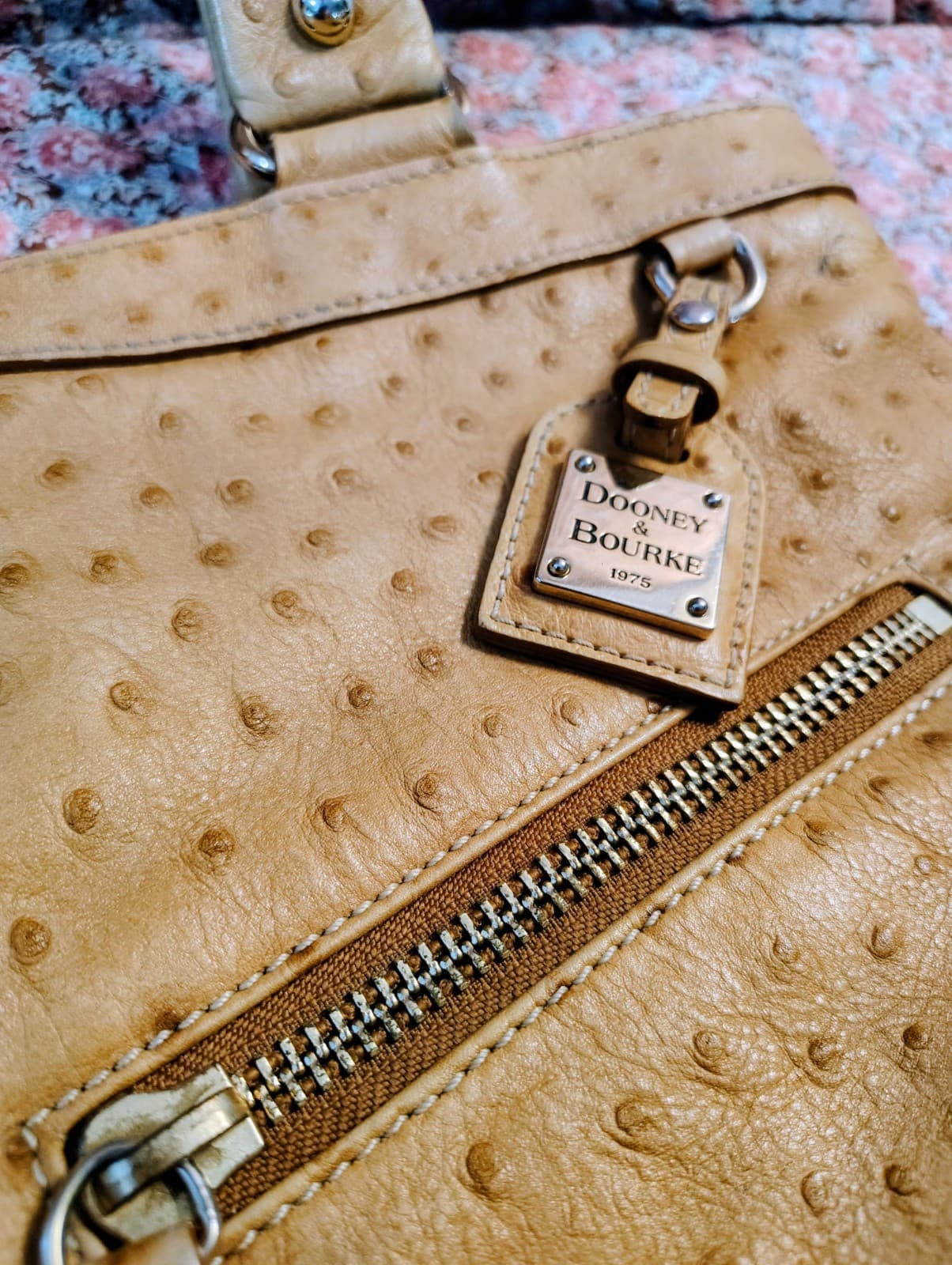 Dooney And Bourke Ostrich Leather Large Hobo Bag - Thumbnail 22