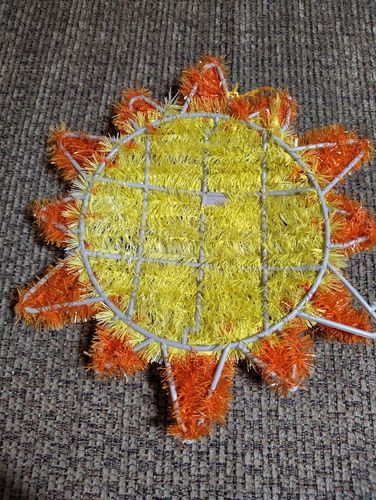 Sun Ornament Hanging Summertime Tinsel 12 X 13.25 in - Thumbnail 2