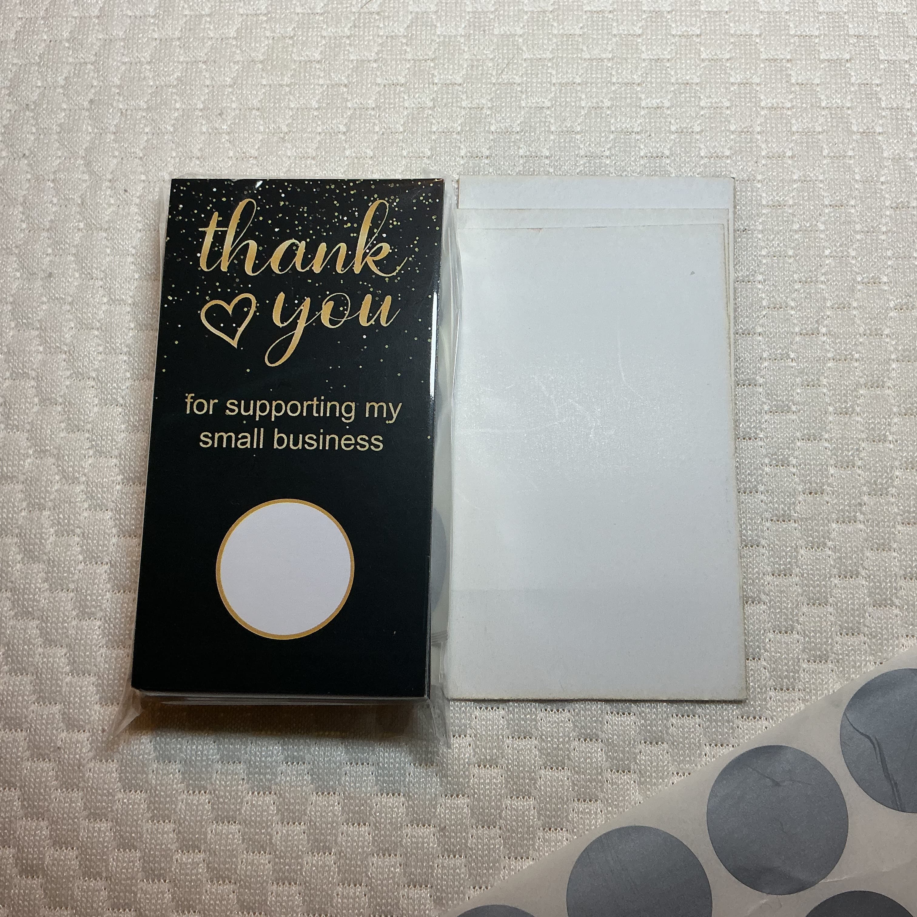 ★ 50 Scratch-Off Stickers & Thank You Cards | Reveal Your Next Discount - Thumbnail 2