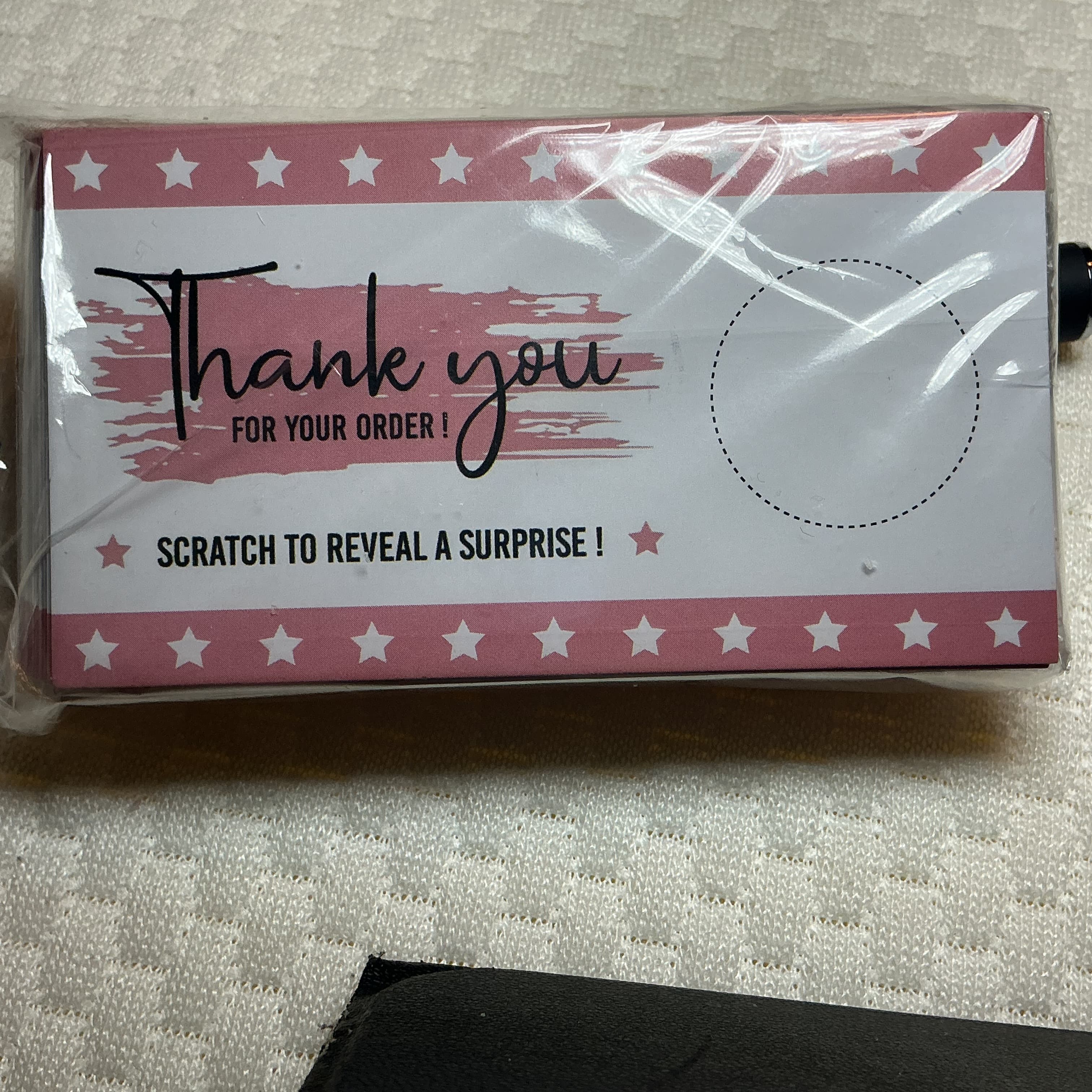 ★ 50 Scratch-Off Thank You Cards | Reveal a Surprise Discount | Small Business - Thumbnail 3