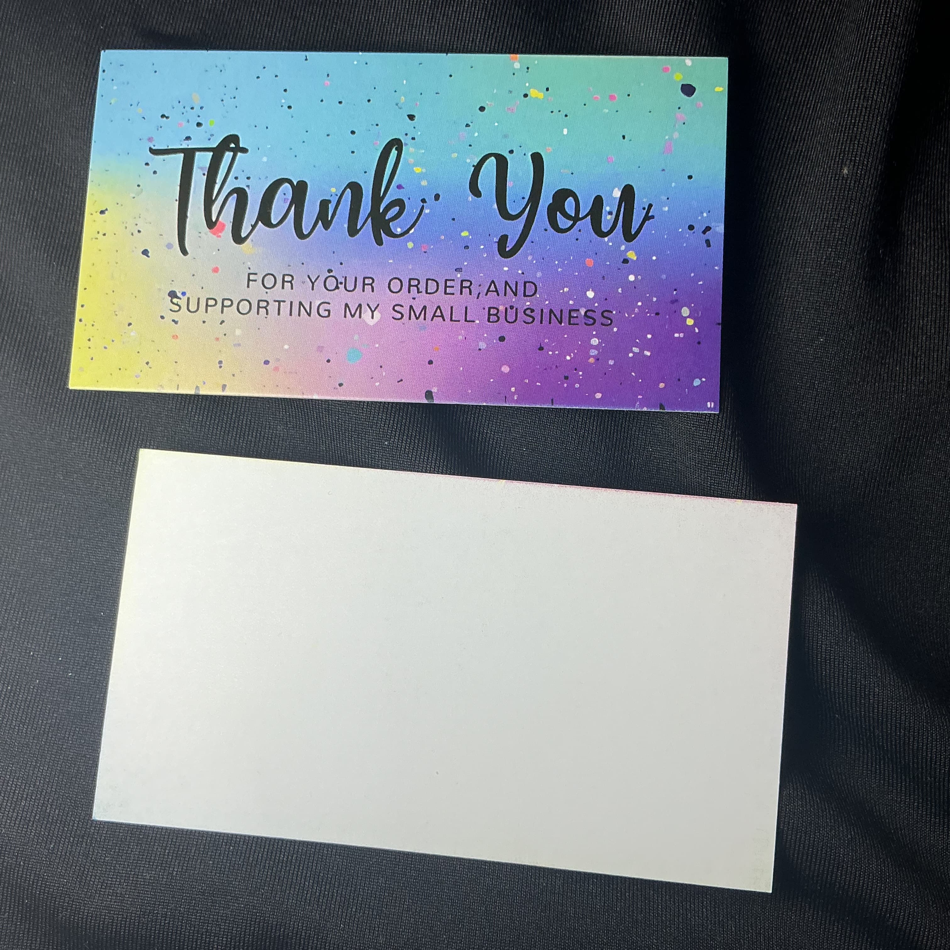 ★ 25 Rainbow Thank You Cards | Small Business Package Inserts | Boutique Supplies (Copy) - Thumbnail 2