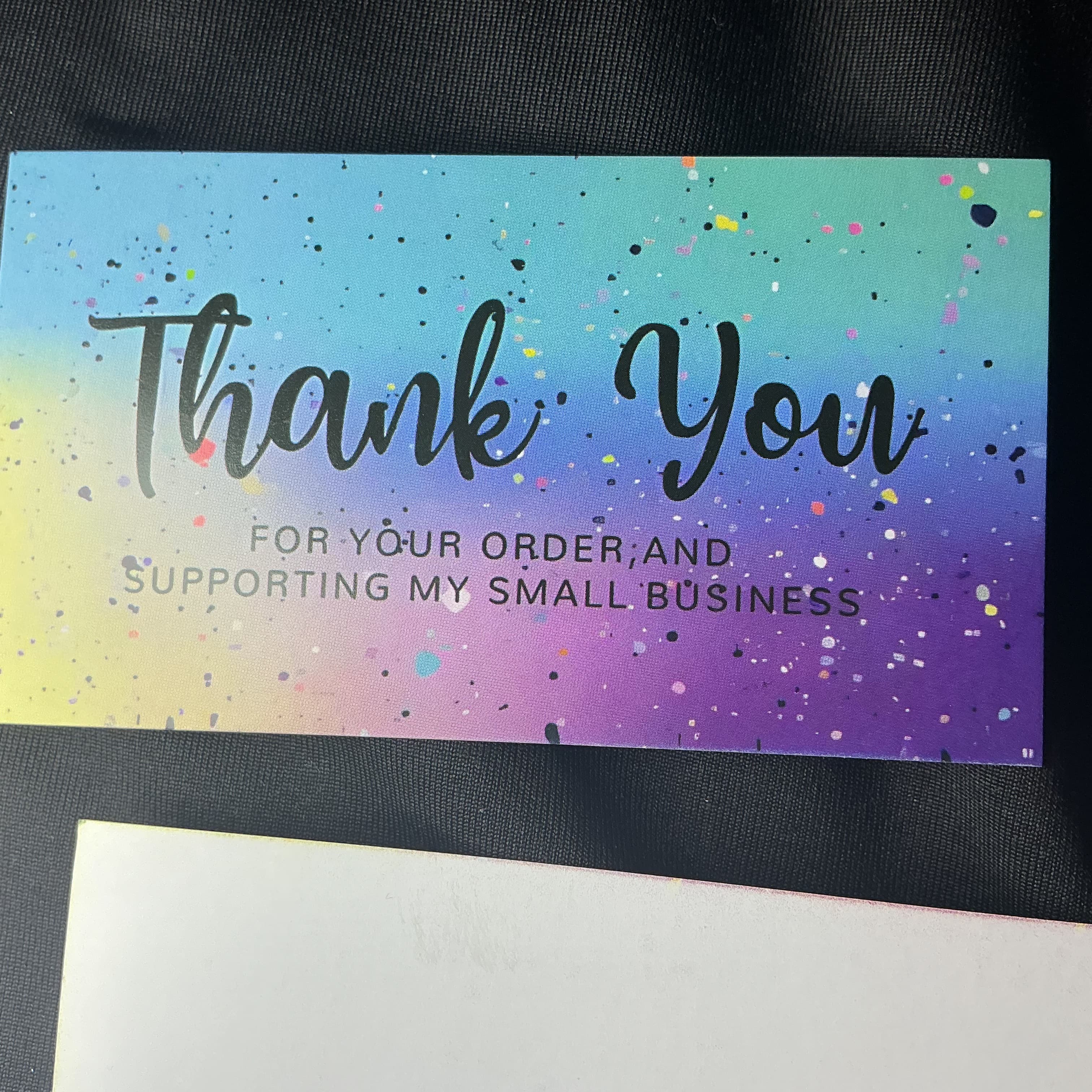 ★ 25 Rainbow Thank You Cards | Small Business Package Inserts | Boutique Supplies (Copy) - Thumbnail 3