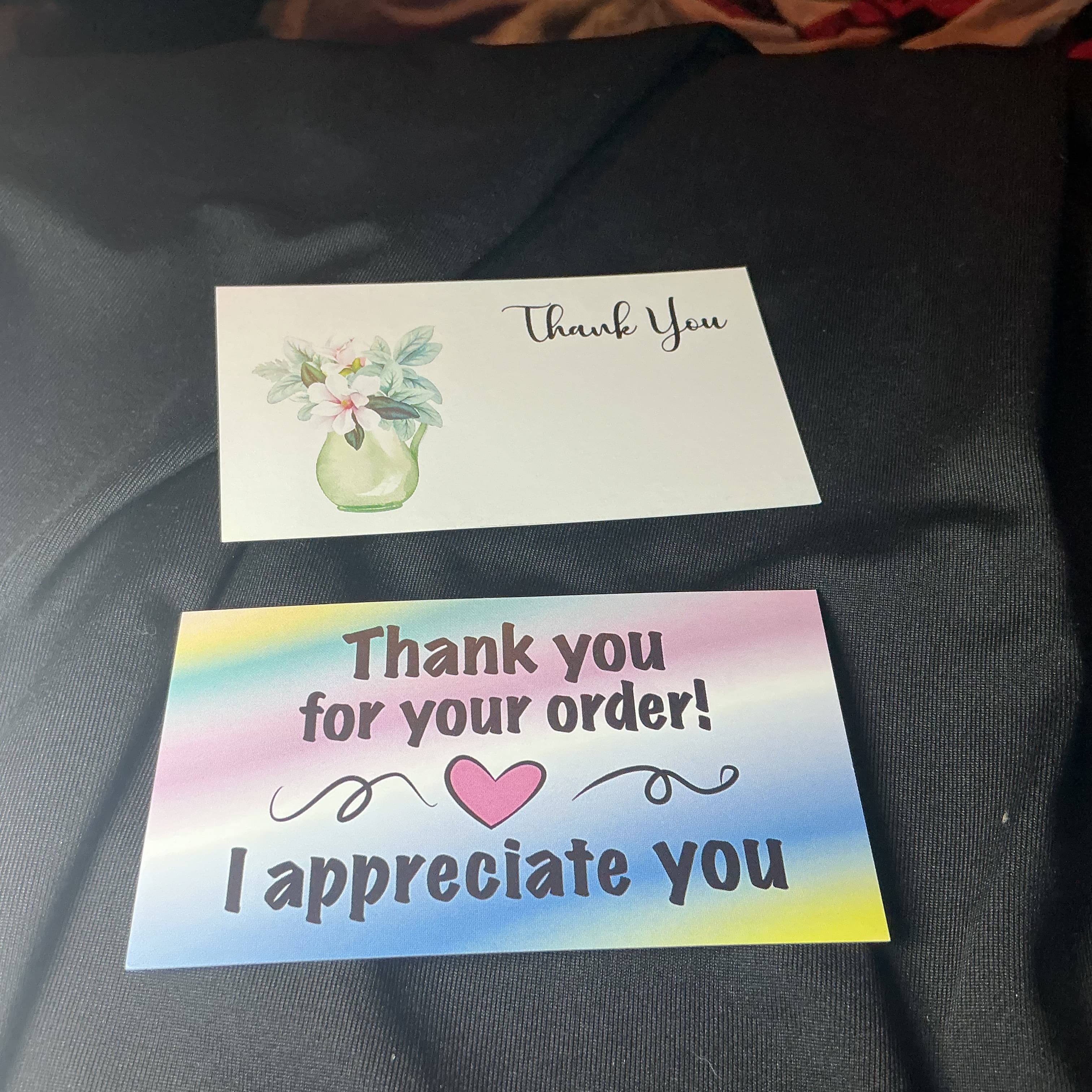 ★ 25 Double-Sided Thank You Cards | Small Business Package Inserts | Blank Notes - Thumbnail 3